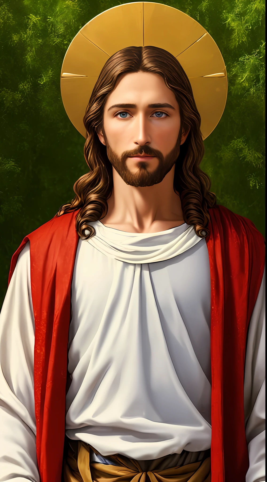 8k Photographic (1 handsome real jesus ) blessings, heaven view, real blue eyes,