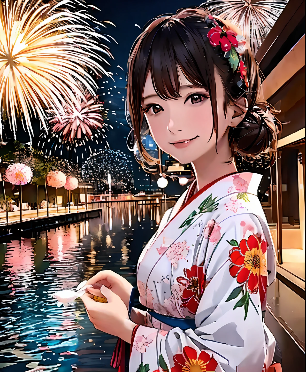 Have a festive goldfish。
