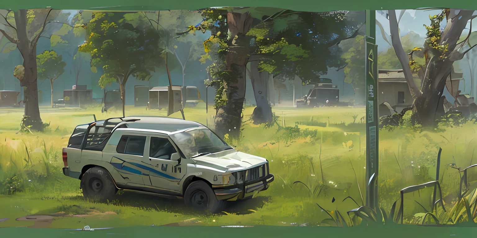 (((melhor qualidade)),azul_heaven, arbusto, nuvem, dia, campo, floresta, grama, Colina, evento de esportivo radical, various Espositores Gazebos, tendas de espositores, pessoas, carros off-road, memtanha, Natureza, em_grama, ao ar livre, aberto, caminho, PLANTA, power_Linhas, estrada, ruins, Paisagem, heaven, nascer do sol, tree, Twilight, utilidade_vara, RAW.