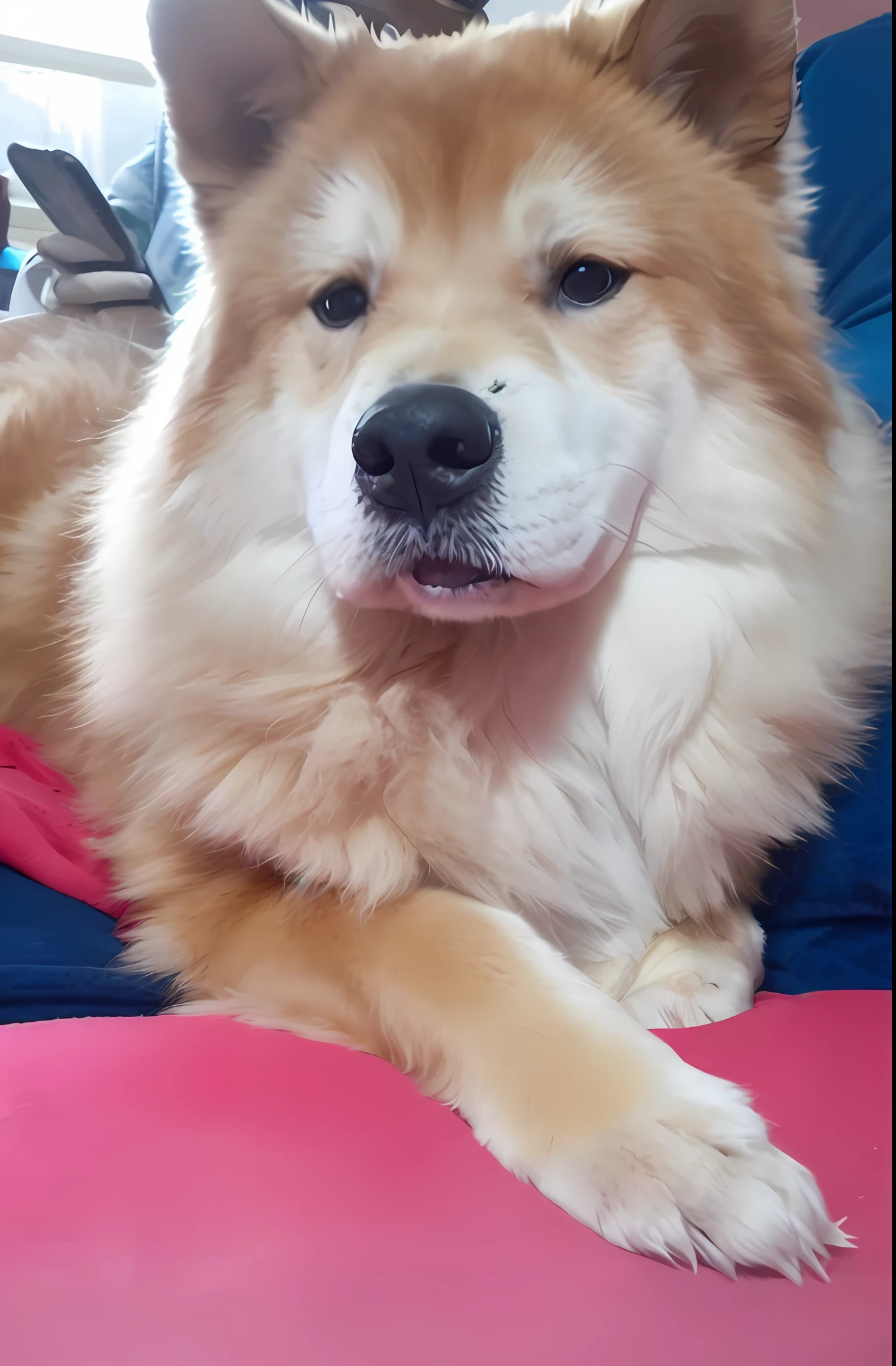 Happy Birthday to a happy furry baby, 4K HD Resolution, High quality image, award winning image, National Geographic picture with grainy background, award winning image, award winning image, hyperrealistic, high resolution, very detailed, award winning image, very detailed, HD Quality