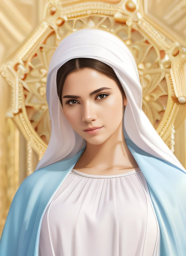 virgin mary. MUJER CAUCASICA. 19 years old, DULCE E INOCENTE MIRADA ANGELICAL, ultra detailed fine art photography, Aura de medianoche, cielo nocturno, Cara hermosa detallada, Dreamy, resplandeciente, retroiluminado, glamur, Mica, sombras, oil on canvas, Pinceladas, Suave, ultra-high def, 8k, Motor Unreal 5, Ultra Sharp Focus, Arte de Alberto Seveso, Artgerm, loish, Sf, Obra maestra de arte intrincada, ominoso, matte paint movie poster, golden ratio, tendencias en CGSociety, intrincado, epopeya, tendencias en Artstation, por artgerm, Altamente detallado, vibrant production cinematic character render ultra high quality model. obra maestra, calidad superior, mejor calidad, arte oficial, beautiful and aesthetic: 1.2), , extremo detallado, colorido, highest detailed, arte oficial, unidad de papel tapiz 8k, ultra detallado, beautiful and aesthetic, hermoso, obra maestra, mejor calidad,