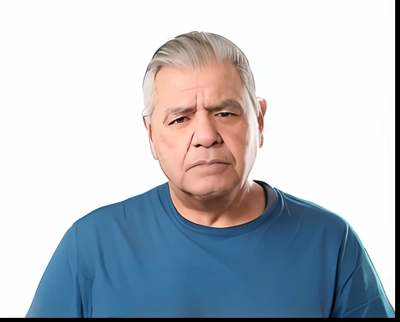 Homem de camisa azul , homem de meia-idade, foto de um homem branco de 50 anos, foto de um homem, Pepe Moreno, stern expression, homem esteta com cara de nojo, with serious face expression, uma foto de um homem, Linha Yesilbas, uma foto de um homem cabelo grisalho. Homem comum