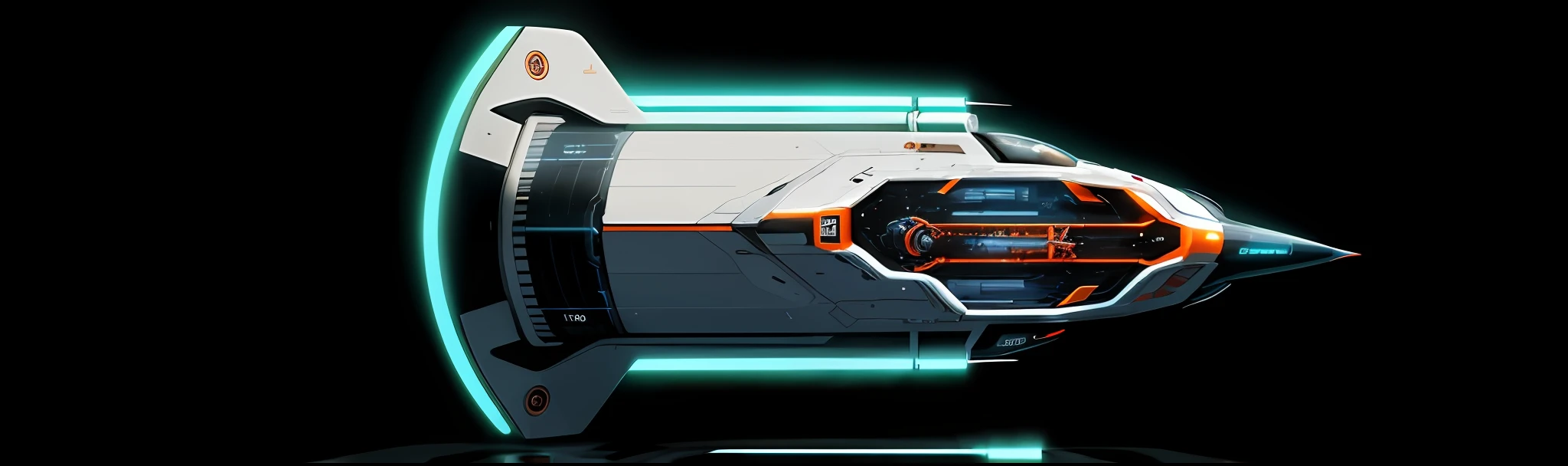 a closeup of a watch with a green screen on it, perfil do interceptor elegante, Blade design, Jogo HUD, design elegante, sci-fi Espada, espada, tiro do meio, tiro largo, tiro de fundo, espingarda futurista da arma, Cores do Tron Legacy, game overlay, Banner, Escuro ( spaceship ), design de foice, arma futurista, sci - fi weapon