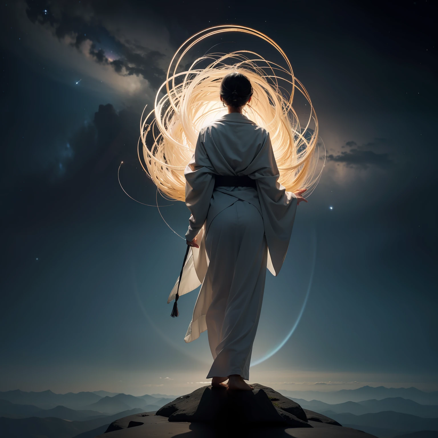 Unravel the enigma of the universe as thought gets lost in the immensity. Explore the vastness of knowledge in search of answers that allow you to grow and evolve. Draw inspiration from great philosophers and ideas that have shaped the course of human history. Create a work of art that represents the search for understanding and wisdom that leads to the fullness of life.