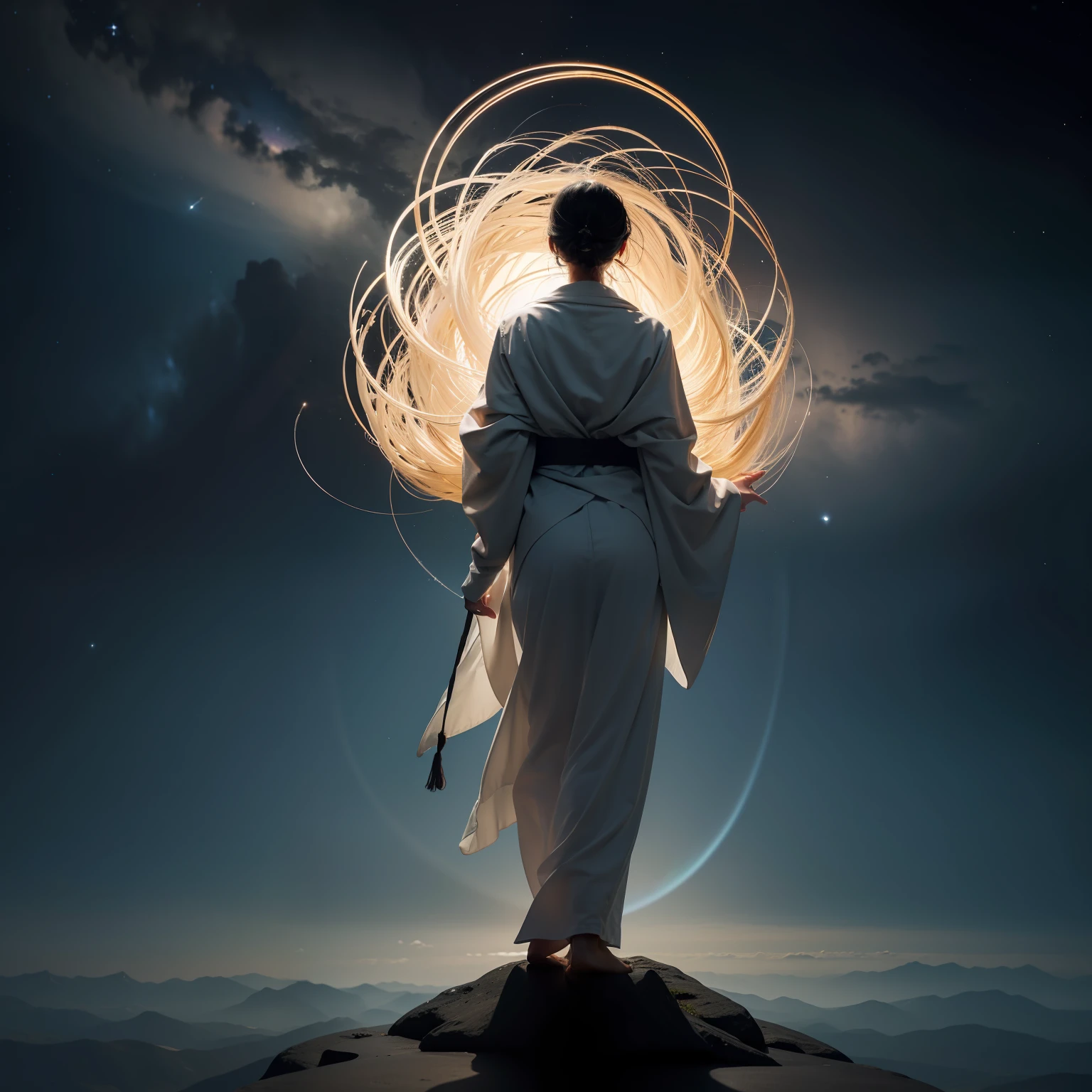 Unravel the enigma of the universe as thought gets lost in the immensity. Explore the vastness of knowledge in search of answers that allow you to grow and evolve. Draw inspiration from great philosophers and ideas that have shaped the course of human history. Create a work of art that represents the search for understanding and wisdom that leads to the fullness of life.