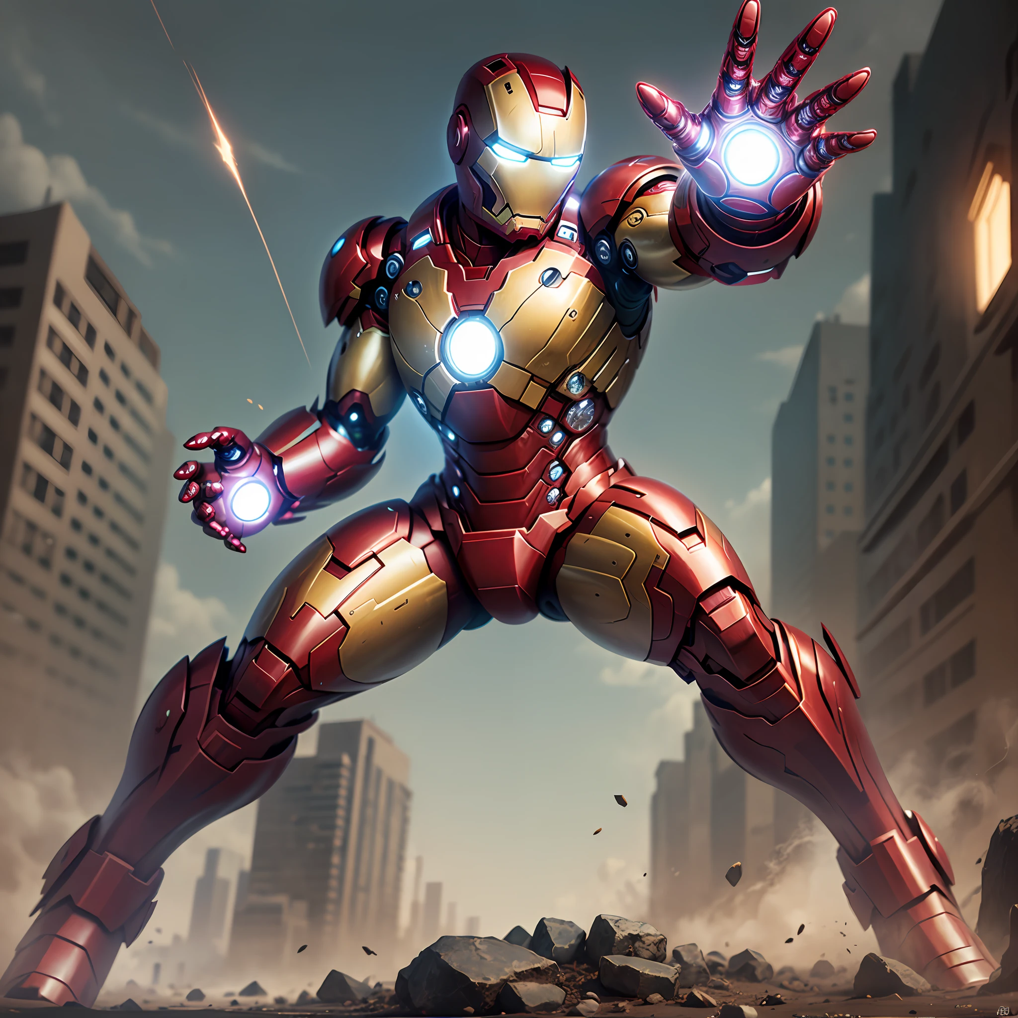 Iron Man Child, realista, hyper detalhado, 4k --auto --s2