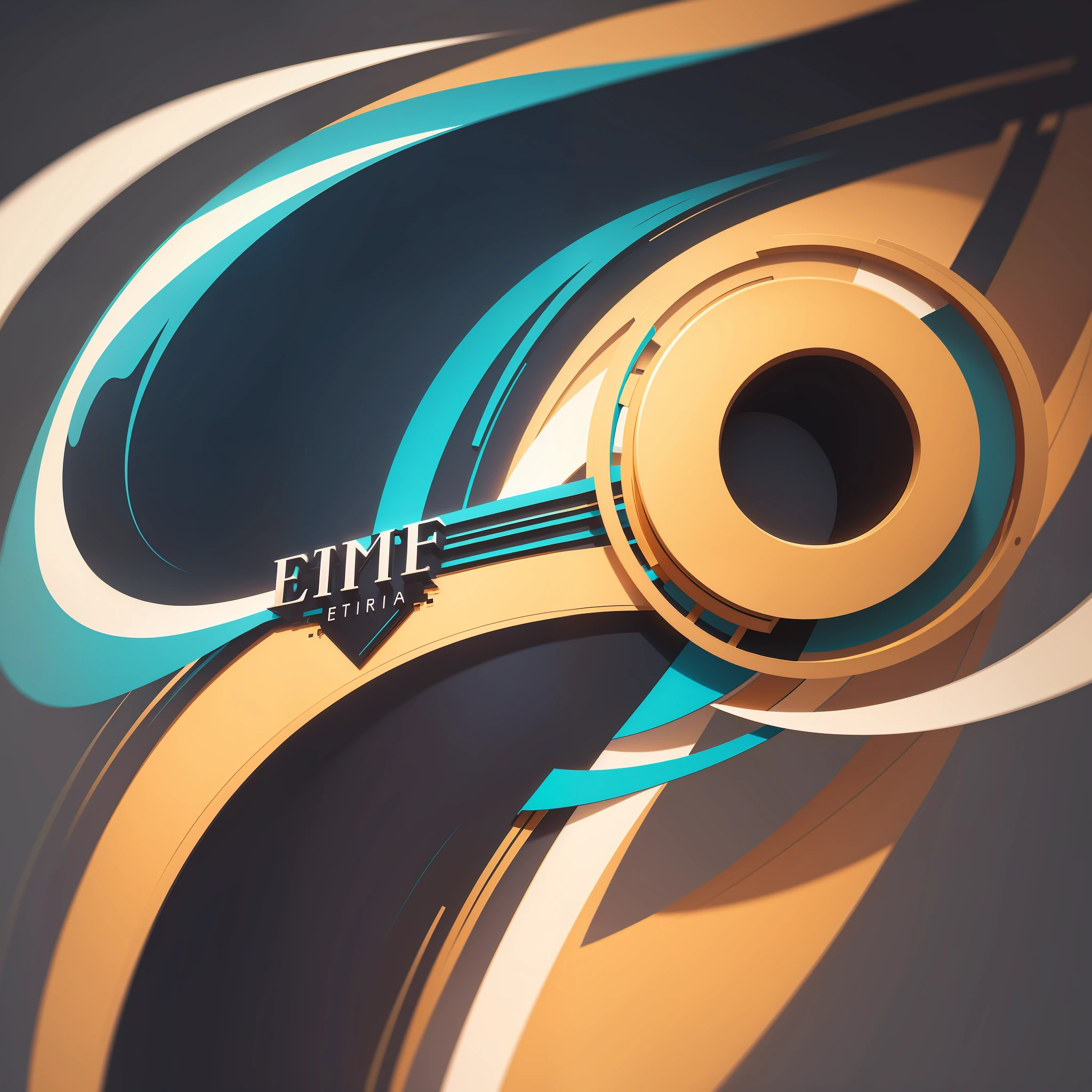 logotipo de loja virtual com o nome eternity, elegante e moderno, cores vibrantes, estilo abstrato, design minimalista