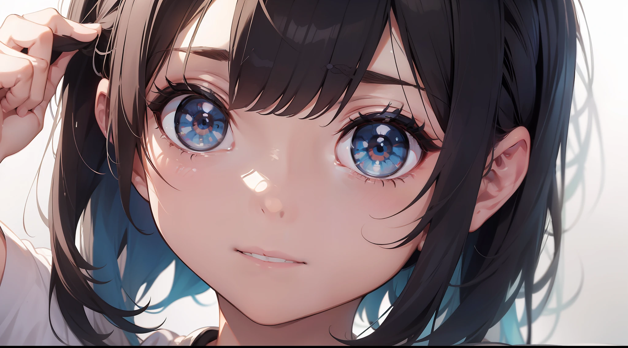 Obra-prima, melhor qualidade, 1girl, closeup head, solo, elfa, fundo simples, fundo branco, monocromatic, arte de linha, ((sketchfab)), (pencil draw: 1.2)