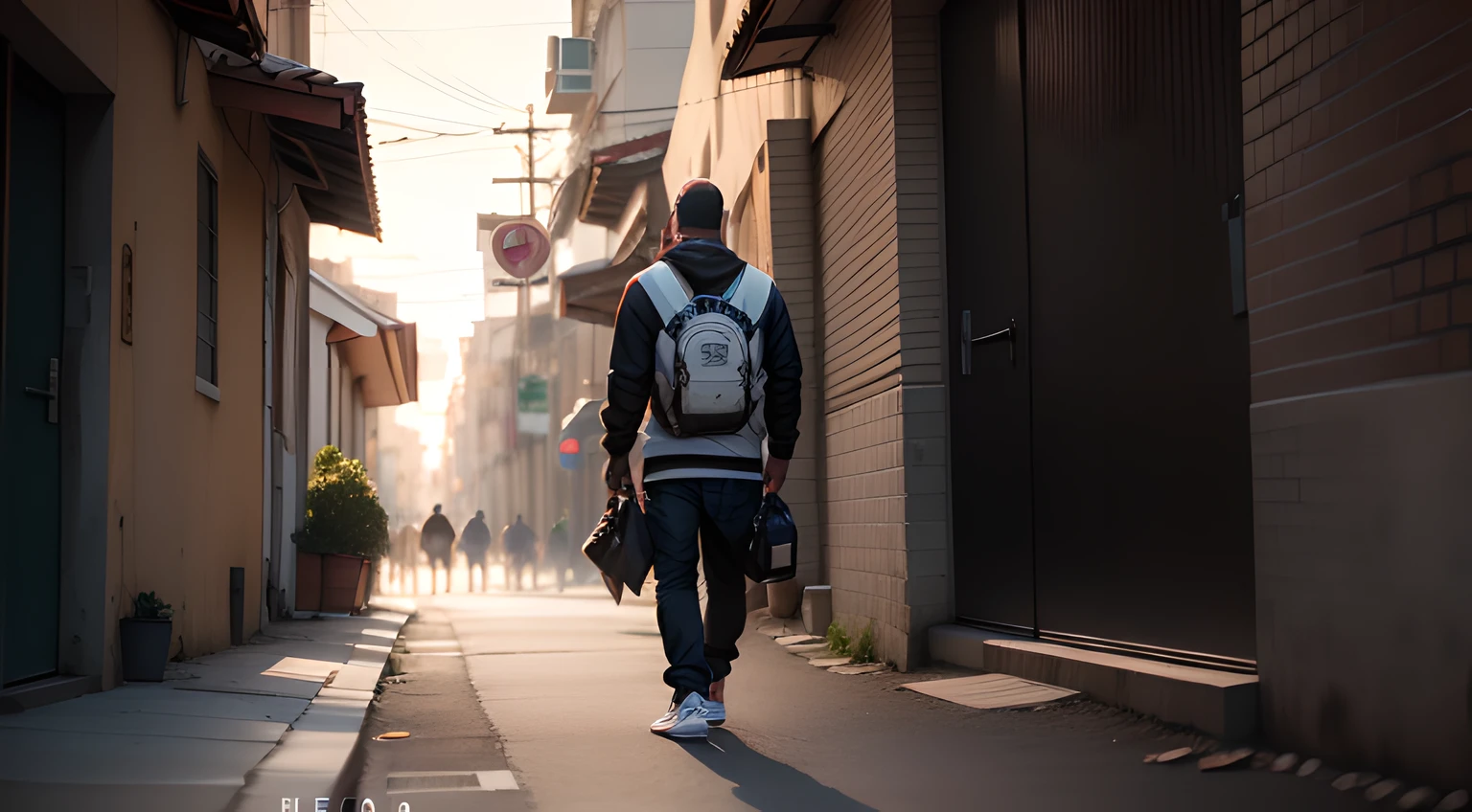 modelo homem parado em uma rua, com moletom marrom, white sweatpants, White sneakers with brown stripe, brasileiro, foto RAW, (detalhe insano da pele), (pele fotorrealista: 1.2), hdr, (detalhes insanos, hiper realismo: 1.2), soft-lighting, (rim lighting: 1.3), color grading, focado, (alto detalhe da pele: 1.2), color correction, obra-prima, melhor qualidade, 8k, 5D Canon, f/1.8, iso 00, grande angular, HDR, bloom, chromatic aberration, fotorrealista, extremamente detalhado, trending in the artstation, trend in cg society, Intrincado, alto detalhe, dramatic, formato da imagem horizontal
