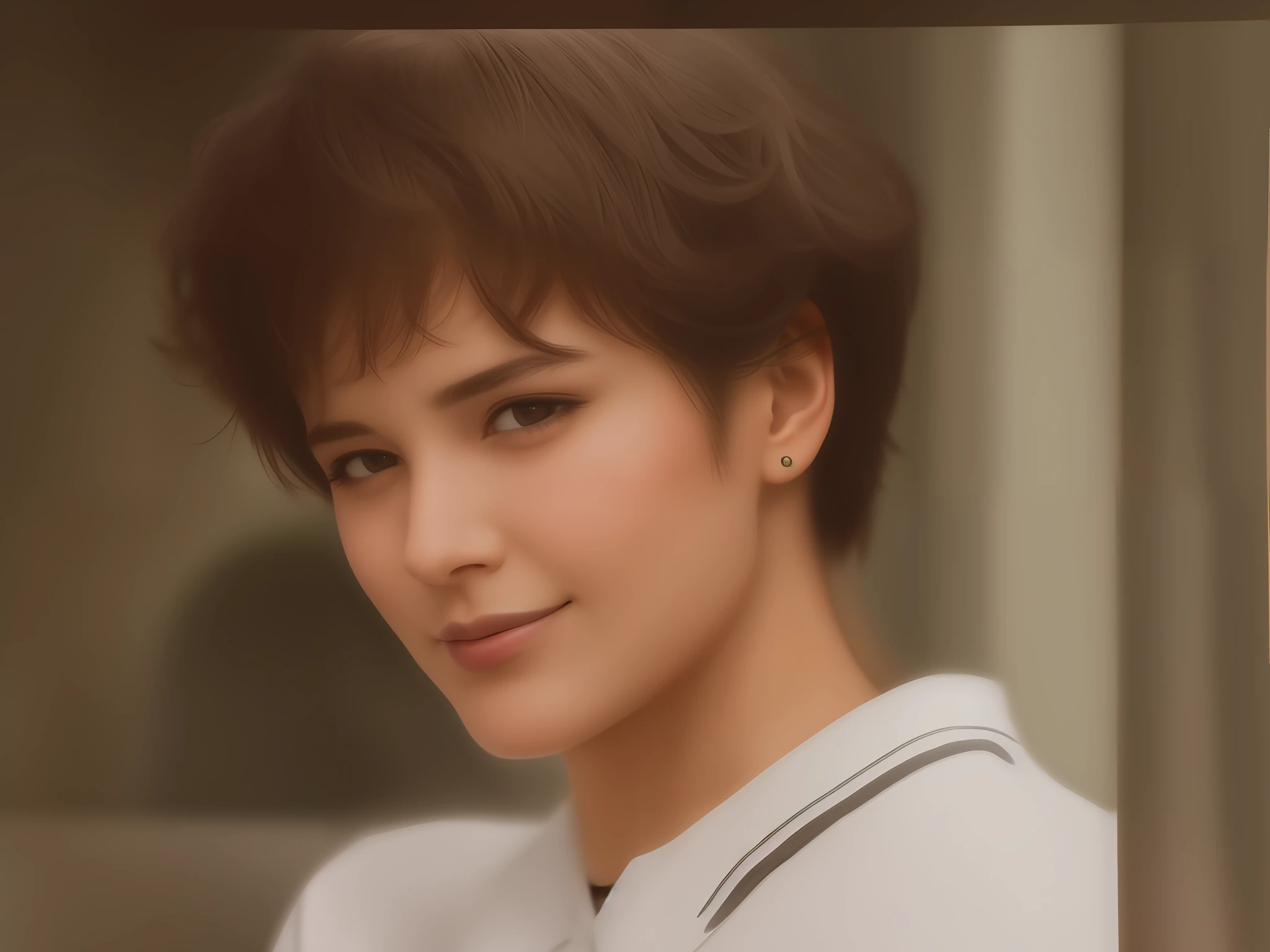 Redraw as a woman.