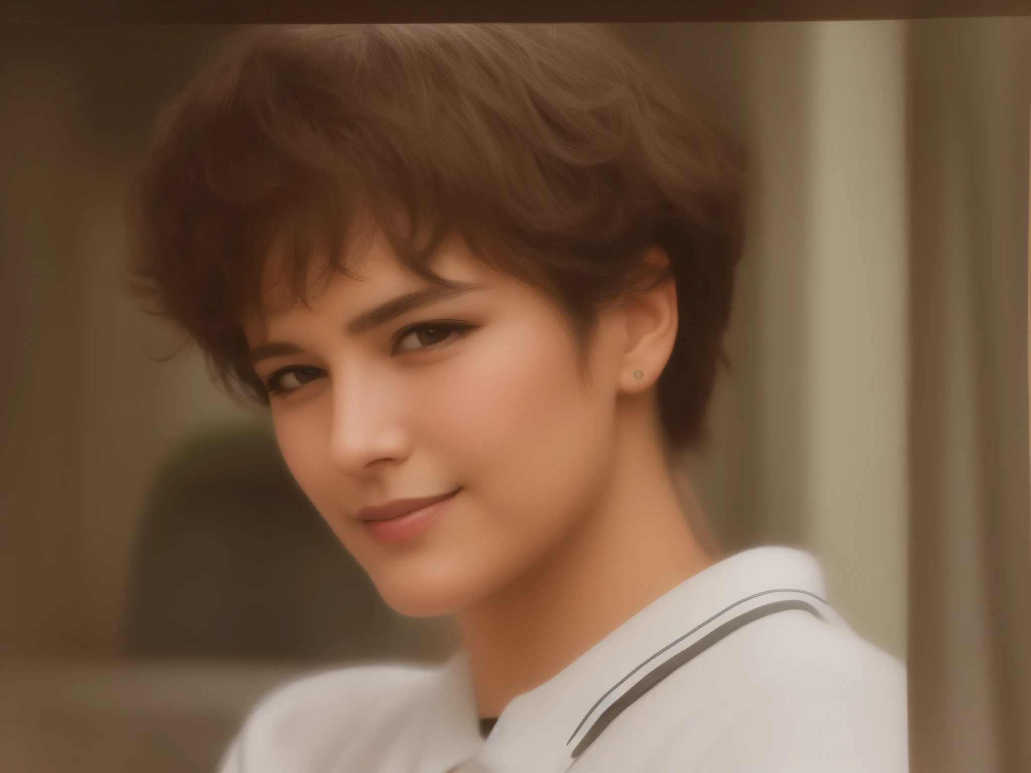 Redraw as a woman.