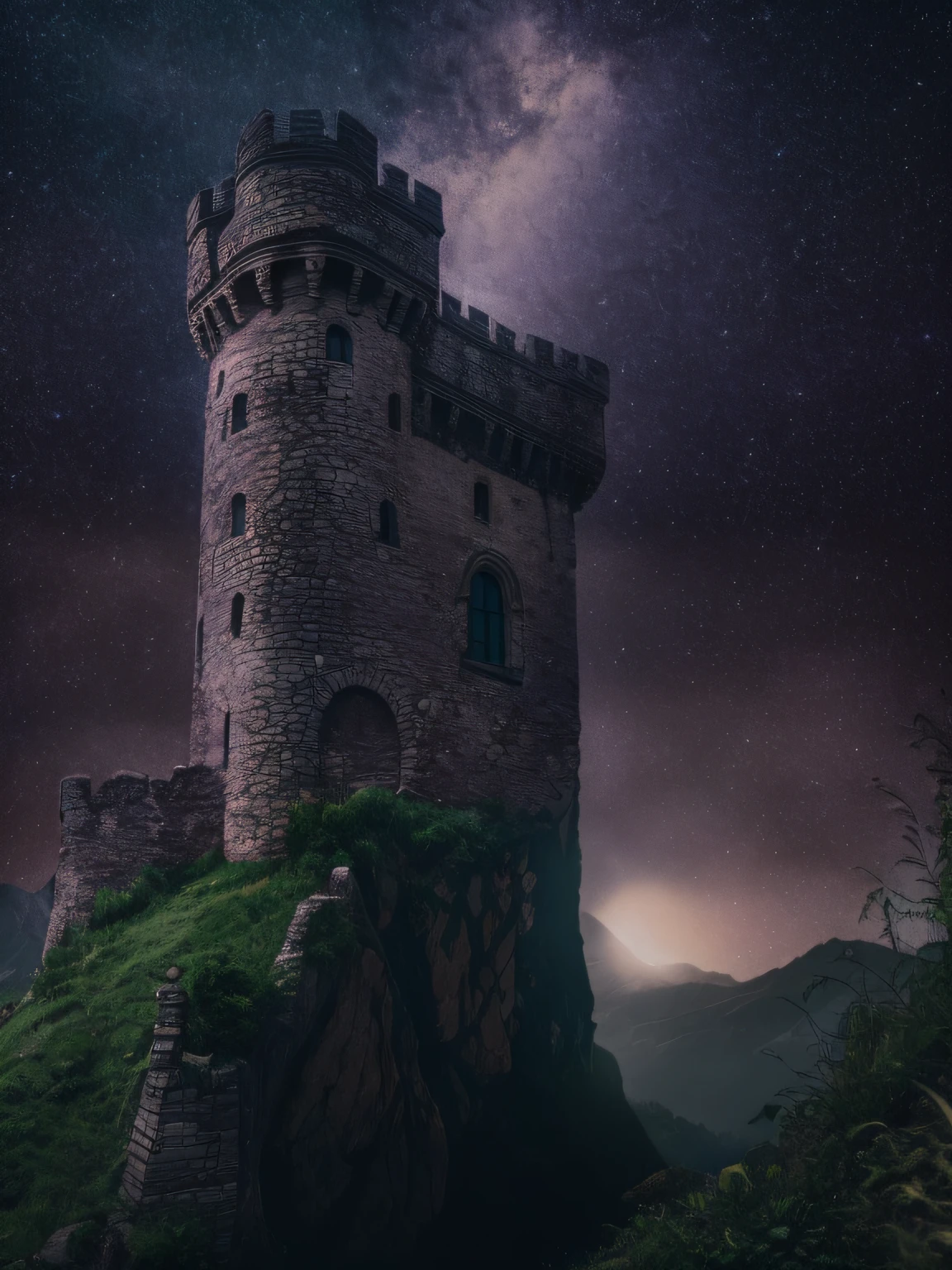 Dark Castle, realistic photography, professional color graded, 8K, F2.4, 35mm.