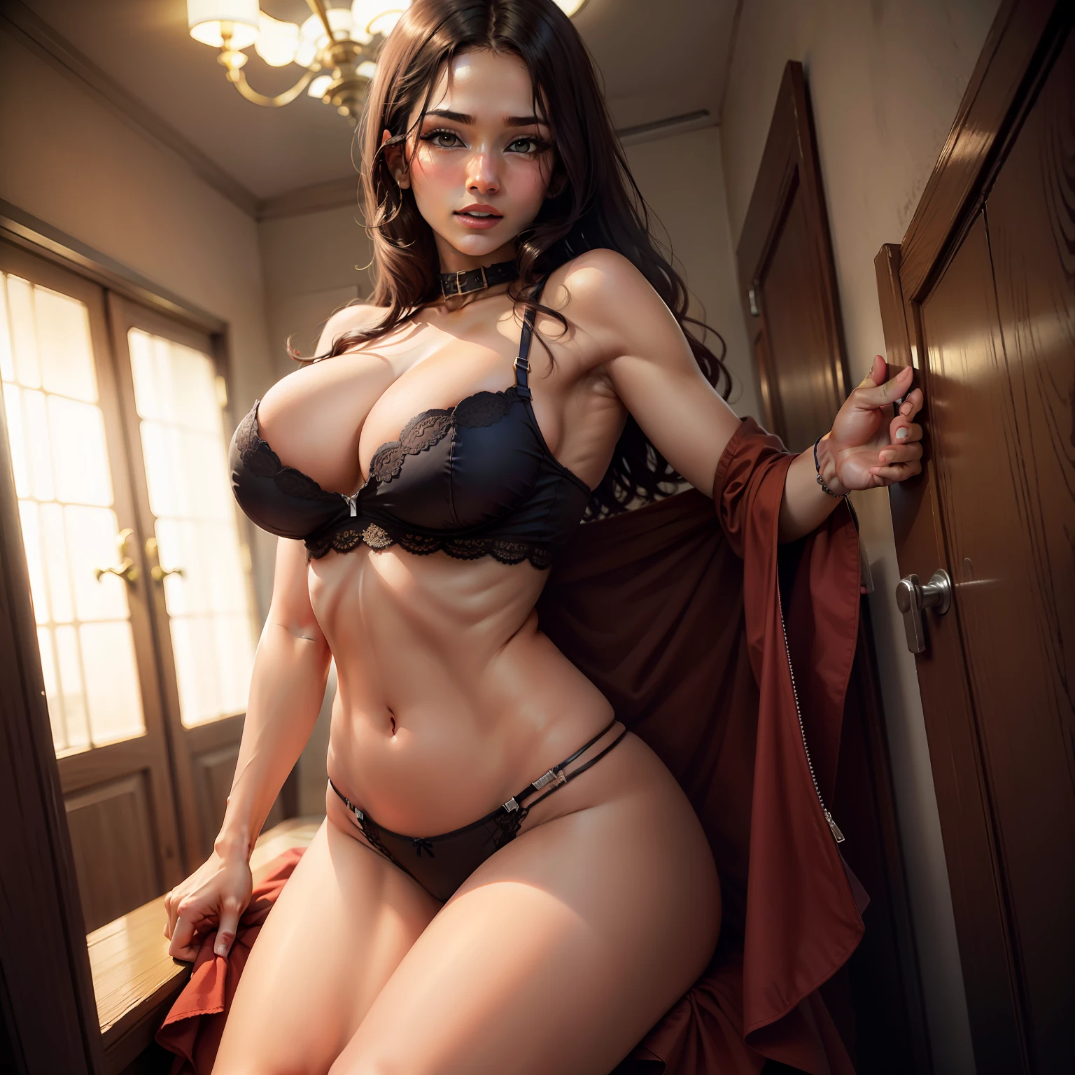 Mulher usando lingerie