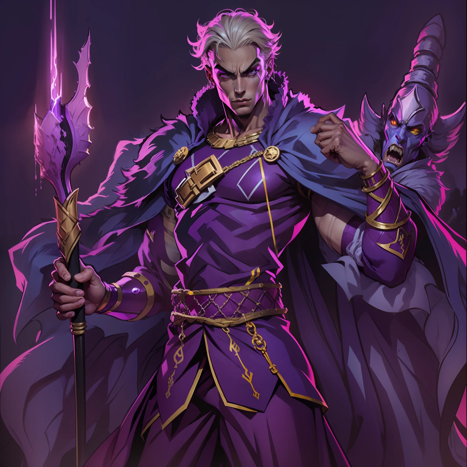 Za warudo from jojo as a medieval dark fantasy rpg character