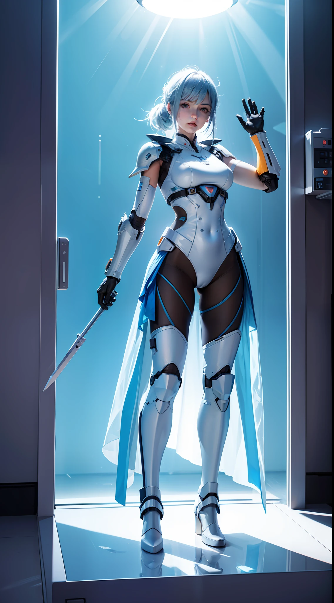 best quality, many details,4k,blender,octane render,C4D,transparent glass texture,DDicon,blue|orange, frosted glass, transparent technology sense, industrial design,white background,studio lighting, sunshine,flat, minimal,quasi-object,axisymmetric,Data, cylinder,file, mecha , boys , girl , final fantasy , raw