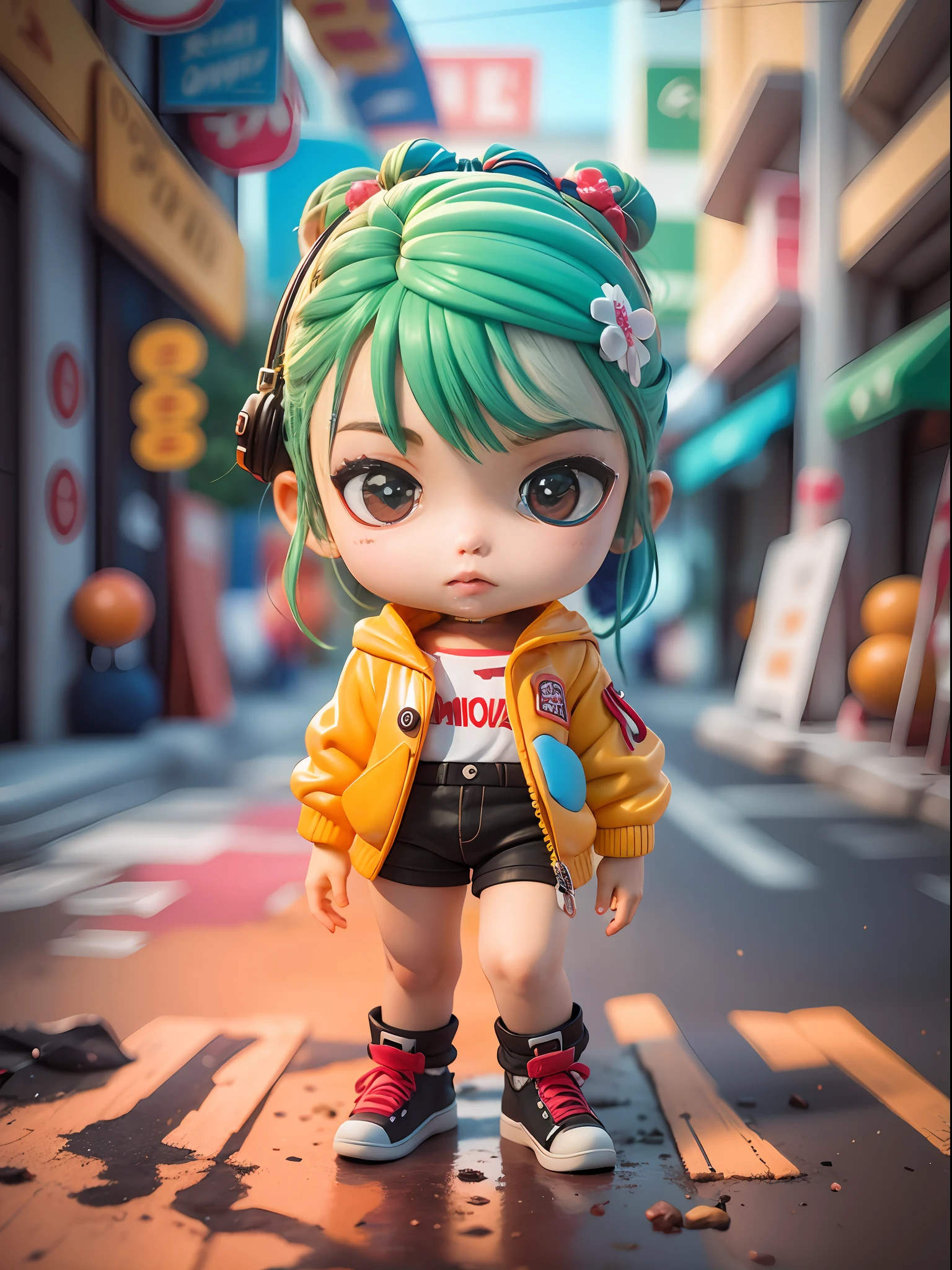 Brinquedo 3D, 3D-rendering, IP, ESTILO CYBERPUNK, CHIBI, MENINO BONITO, WMASK, FUNDO SIMPLES, MELHOR QUALIDADE, C4D, LIQUIDIFICADOR, MODELO 3D, BRINQUEDOS, CORES VIVAS, STREET STYLE, alta resolução, MUITOS DETALHES, PIXAR, CANDY COLORS, SAPATOS GRANDES, FASHION TRENDS, ARTE,CABELO BRANCO,NEVE