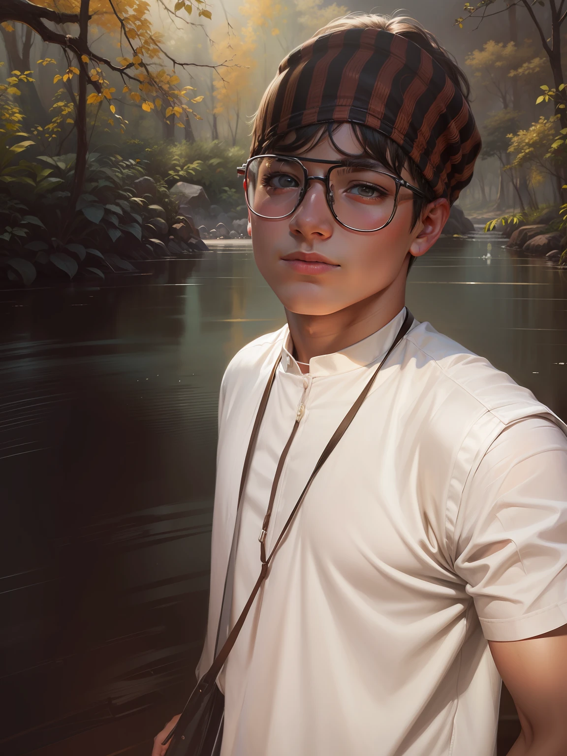 1boy, adult, portrait, upper body, oil painting style, oil painting, realistic, simple