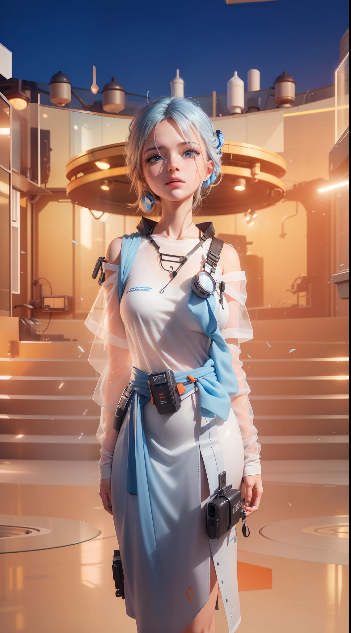 best quality, many details,4k,blender,octane render,C4D,transparent glass texture,DDicon,blue|orange, frosted glass, transparent technology sense, industrial design,white background,studio lighting, sunshine,flat, minimal,quasi-object，axisymmetric，Data, cylinder,file, final fantasy, mask
