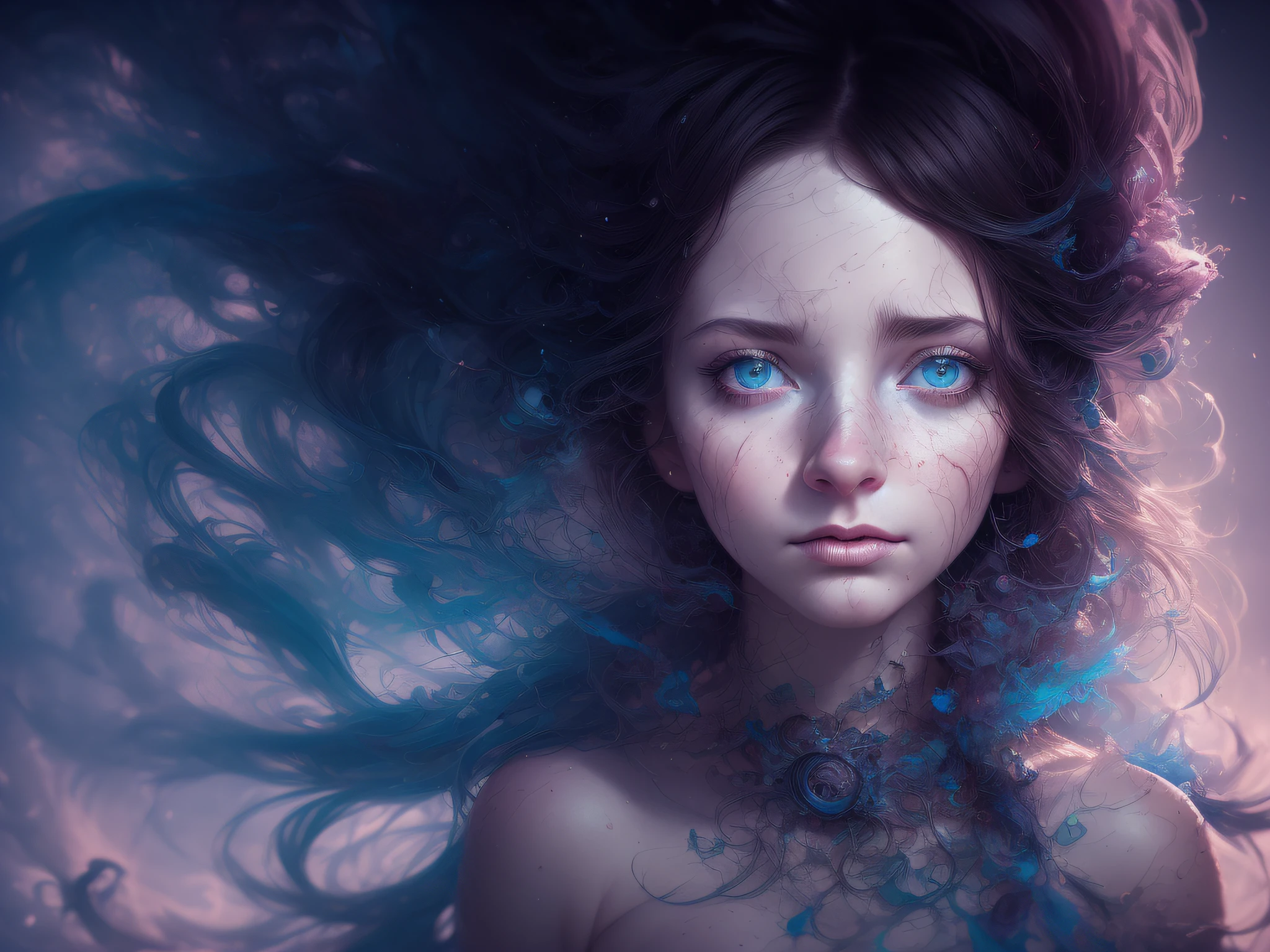 a (cute:1.1) girl, (epic portrait:0.85), flowing hair, sweaty skin, night, [[soft cinematic light, adobe lightroom, photolab, hdr, intricate, highly detailed, ]], (((by alan schaller, by christopher balaskas, ,by alan schaller,by alberto seveso ))), (depth of field), epic realistic,mystical haze