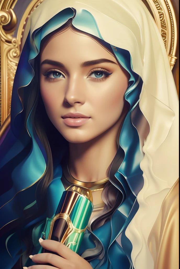 virgin mary. MUJER CAUCASICA. 19 years old, DULCE E INOCENTE MIRADA ANGELICAL, ultra detailed fine art photography, Aura de medianoche, cielo nocturno, Cara hermosa detallada, Dreamy, resplandeciente, retroiluminado, glamur, Mica, sombras, oil on canvas, Pinceladas, Suave, ultra-high def, 8k, Motor Unreal 5, Ultra Sharp Focus, Arte de Alberto Seveso, Artgerm, loish, Sf, Obra maestra de arte intrincada, ominoso, matte paint movie poster, golden ratio, tendencias en CGSociety, intrincado, epopeya, tendencias en Artstation, por artgerm, Altamente detallado, vibrant production cinematic character render ultra high quality model. obra maestra, calidad superior, mejor calidad, arte oficial, beautiful and aesthetic: 1.2), , extremo detallado, colorido, highest detailed, arte oficial, unidad de papel tapiz 8k, ultra detallado, beautiful and aesthetic, hermoso, obra maestra, mejor calidad,