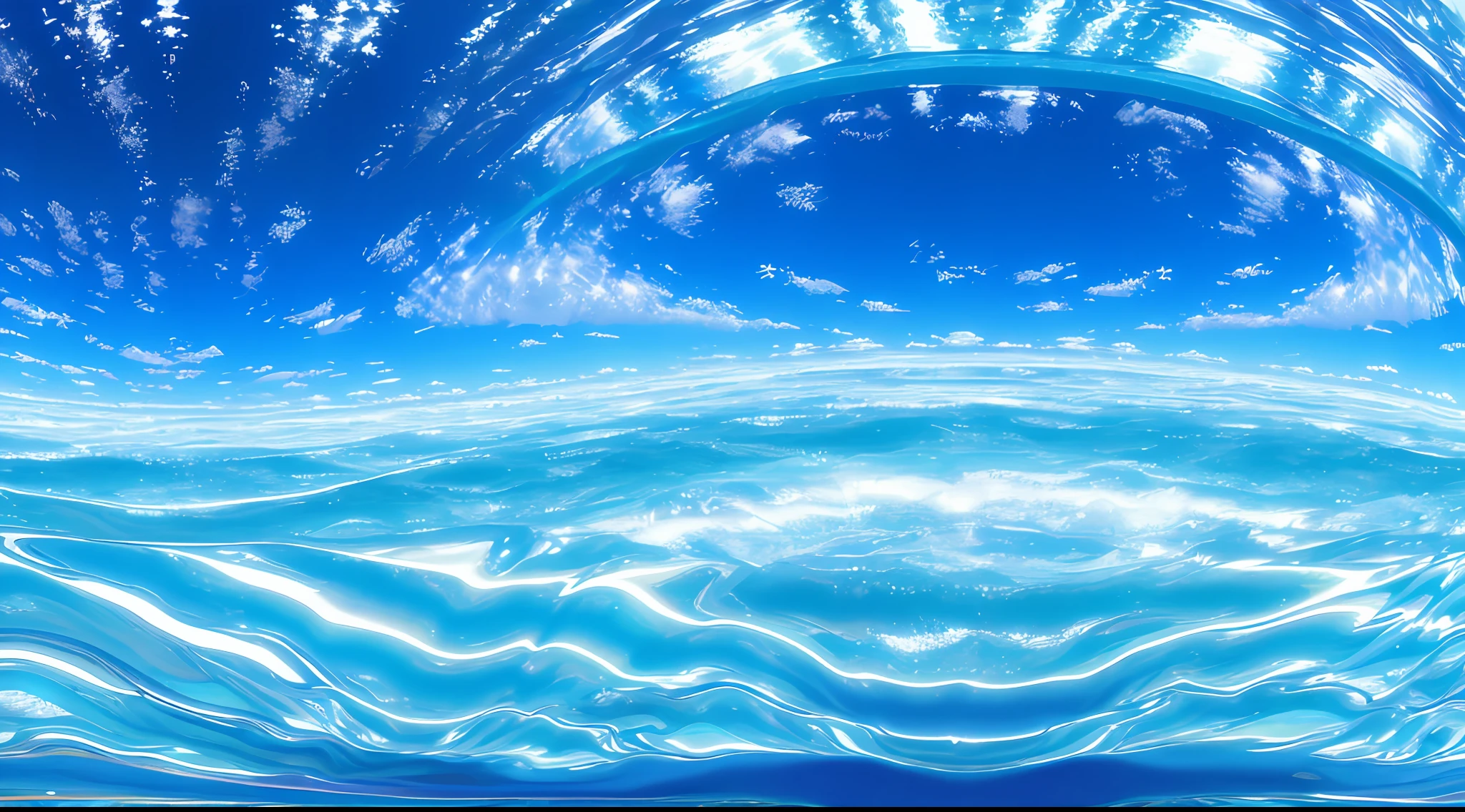 Blue and infinitely wide ocean、Blue Sea、Eau、Soft light、(Distorted:1.9)、vague、Mysterious space、Turbulent seas、Unusually blue、Blue Sea, with a blue background, ultra-quality, tome, ultra-quality, ....ISO,  High quality, image, banners, Sharp quality, environment, environment, CLEAN IMAGE,  fantastic quality , NASA Quality, Perfect quality, 1 9 th, hyper quality, high-level image quality", forceful:1.8