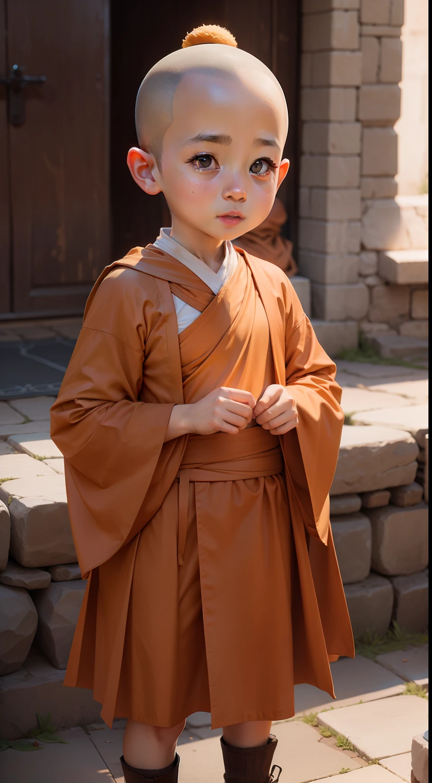 Cute little monk