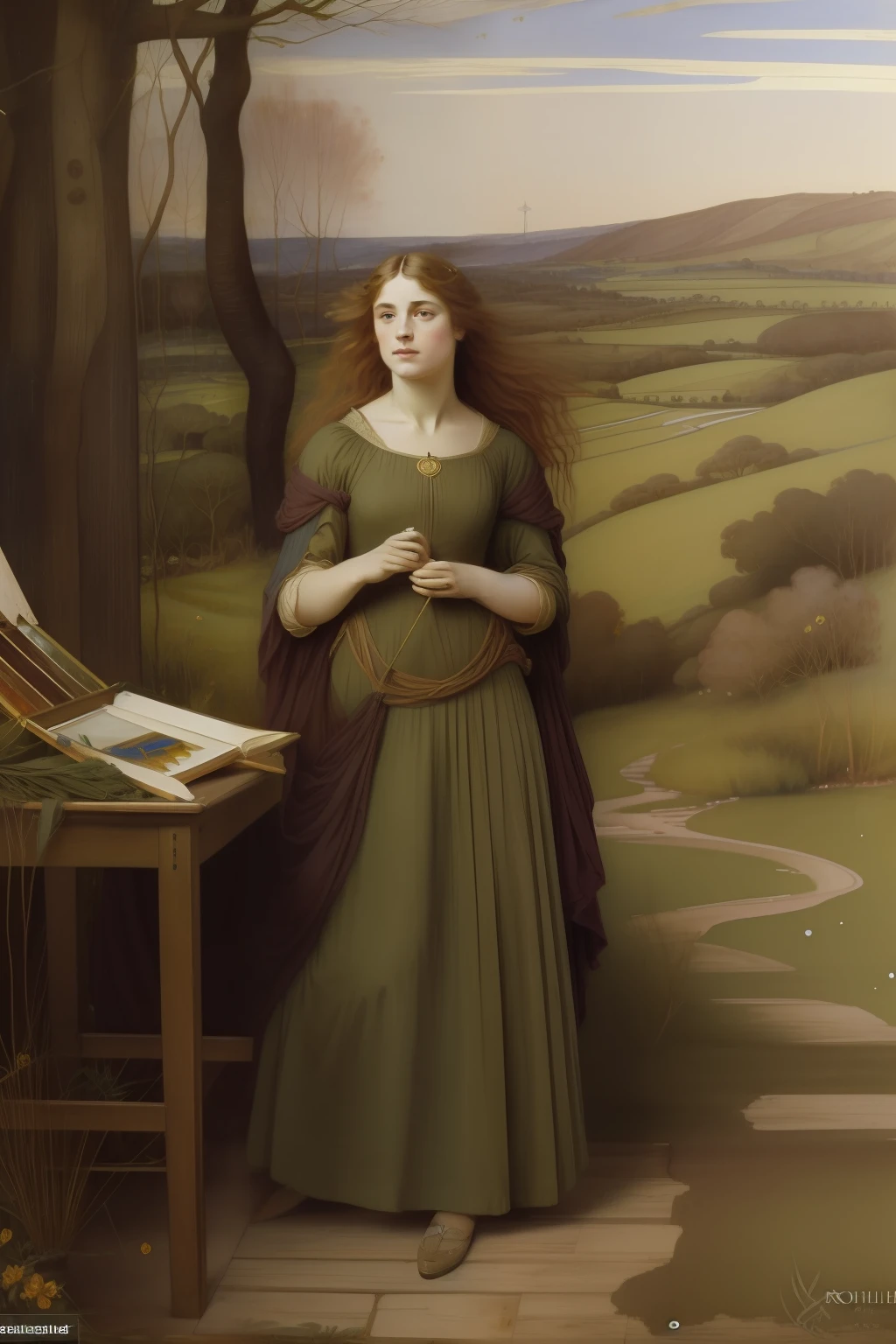 cabelo loiro natural. (((Pre Raphaelie Painting))) confiar, tecer, tear, rocha, mulheres loiras, Princesas, Celtic spinning, Tecelagem, tear, roda de confiar, mulheres loiras, Princesas, freixo grande, Celtic symbol