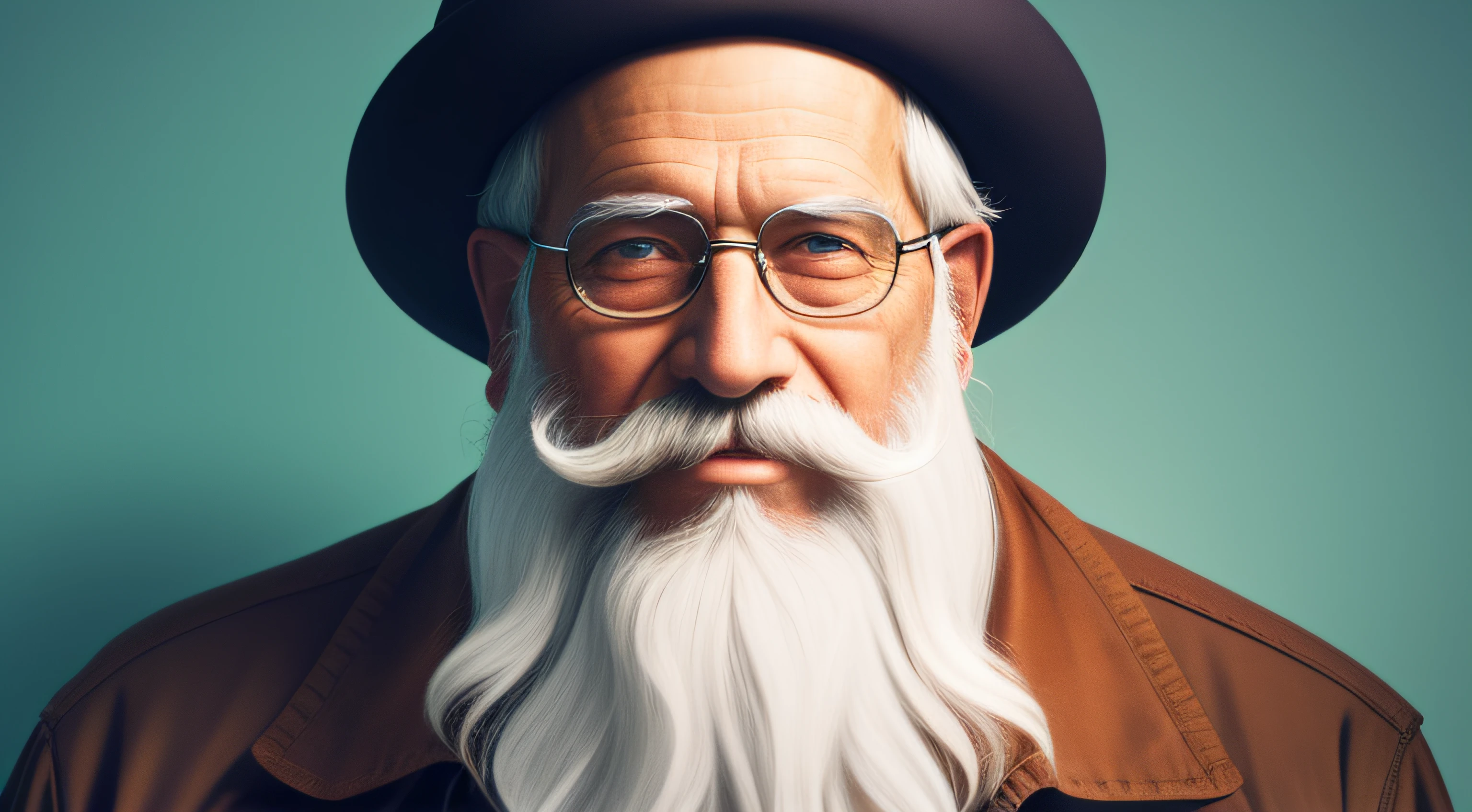 Old Jewish man with white beard
