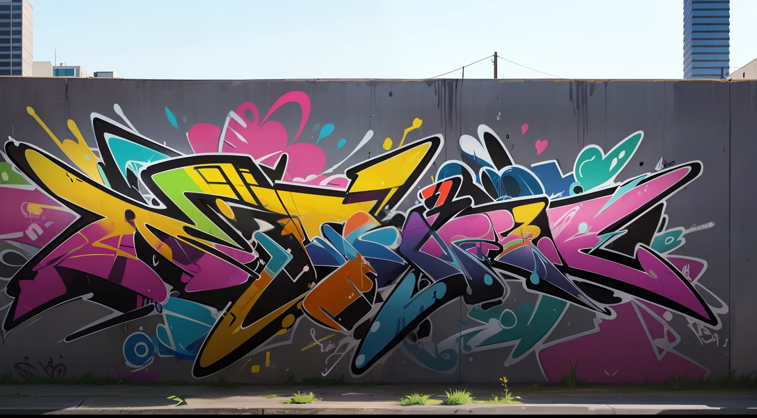 graffiti on a wall with a lot of different colors and shapes, graffiti art inspired by Anton Graff, shutterstock, graffiti, colorful graffiti, wall with colorful graffiti, street art 8 k, graffiti style, bold graffiti, intricate graffiti, graffiti concrete, urban graffiti, graffiti in background, grafitti, graffitis, graffiti art style, graffiti painting, graffiti on walls