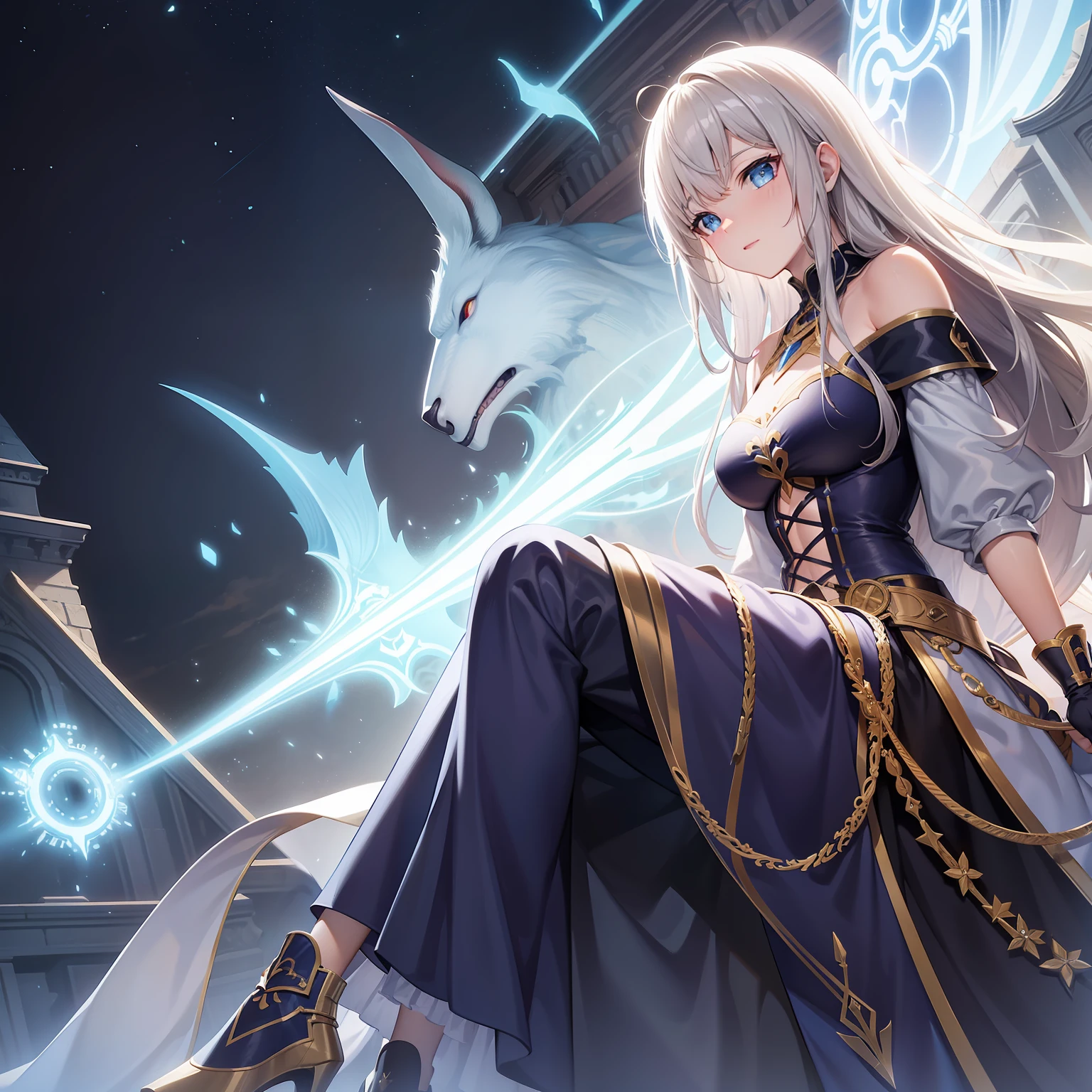 High fantasy, magic, technology