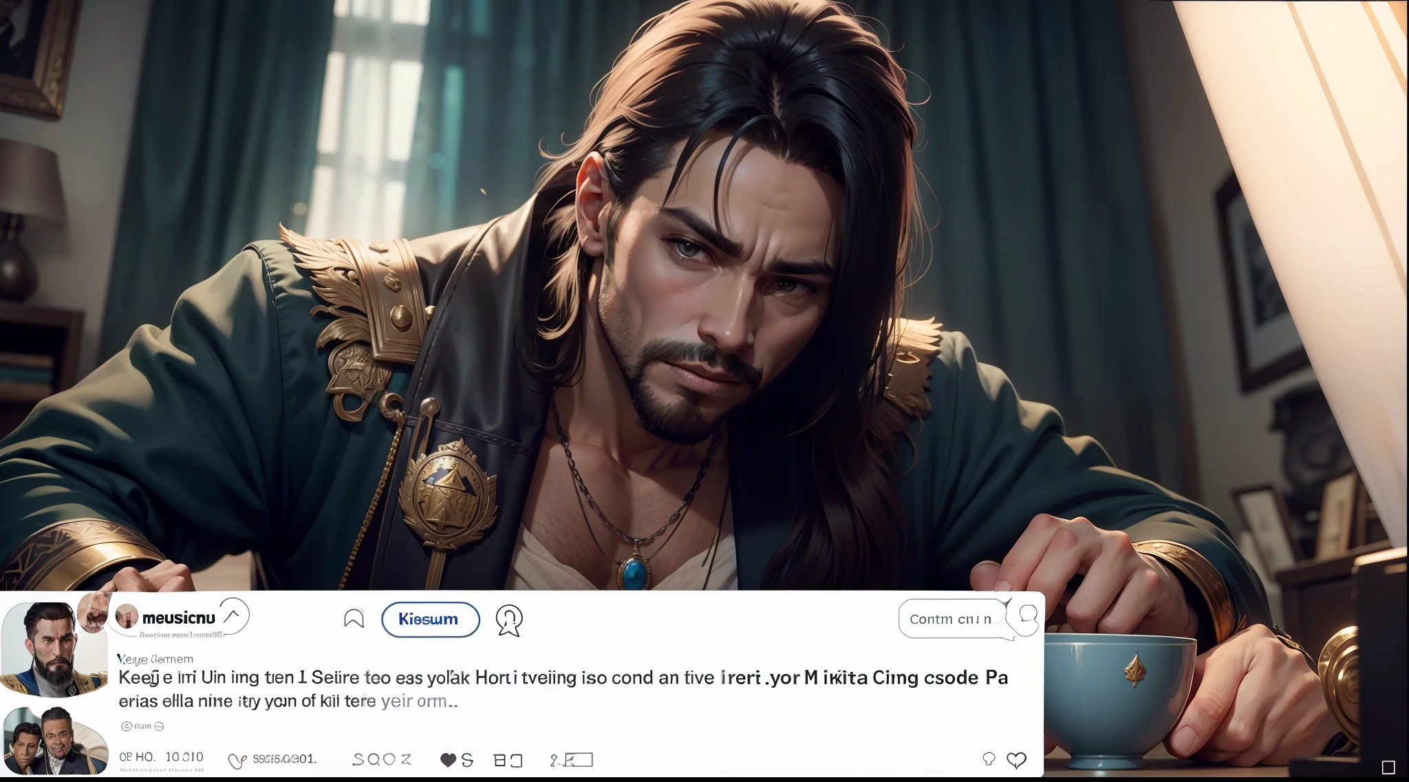 A wise king, um homem conversando com o rei ele ficou admirado com a resposta do king