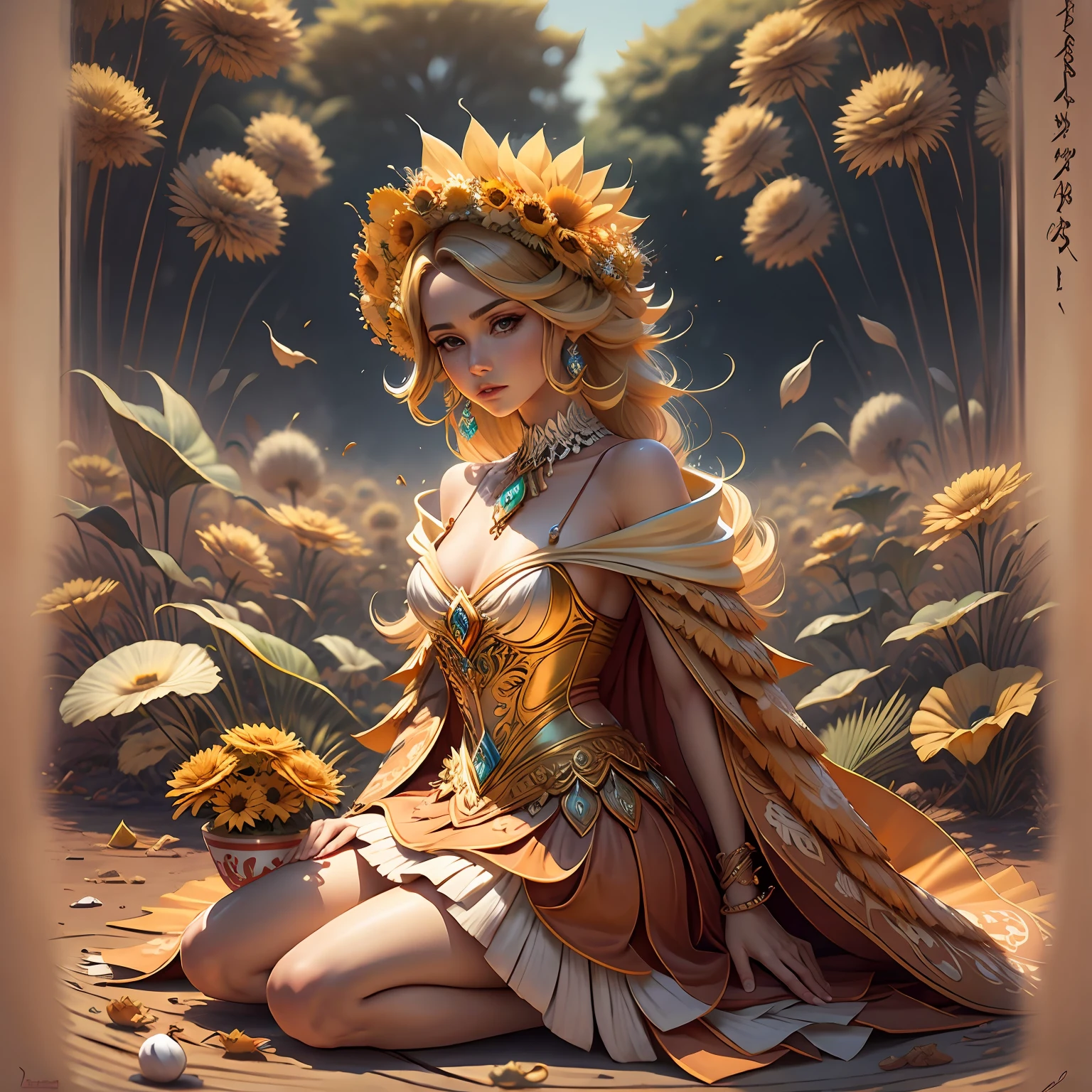 Flor de girassol para um jogo da Nintendo