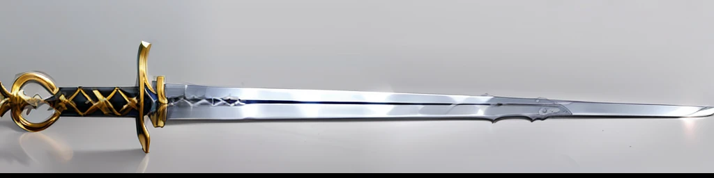 There is a very old knife with a gold handle, two-handed sword, Great Sword, lance dans la main droite, rapier, sword, Shiny silver Katana sword, Armored sword blade, Broadsword, Longsword, Details Silver Dechroic, Longsword, Base steel sword, Lance in hand, Medieval sword, lance, sharp edges. Ultra detailded
