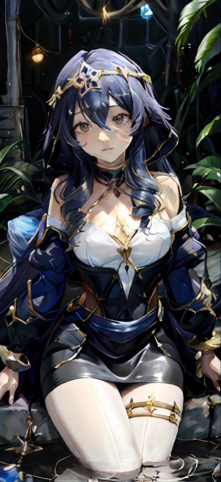 Ninfa del agua,, estilo singlelineart