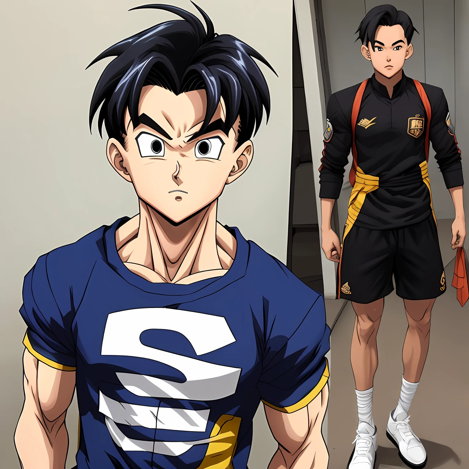 Jovem parecido com Gohan