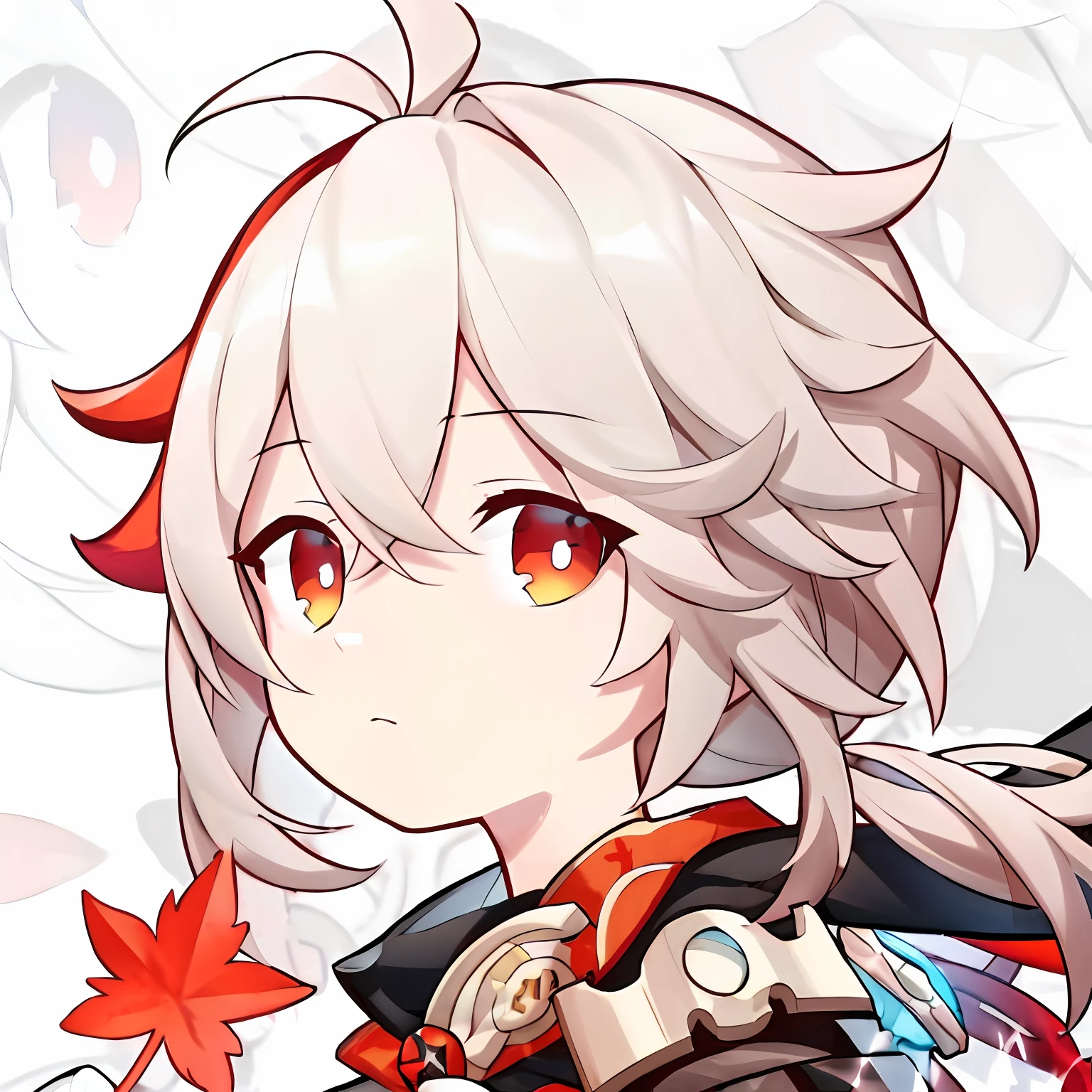 Anime boy with long white hair and red eyes holding a sword, Ayaka Genshin impact, ayaka game genshin impact, Genshin, character art of maple story, Genshin impact's character, onmyoji, Genshin Impact, onmyoji portrait, video game genshin impact, ryuko matoi, From Arknights, MapleStory