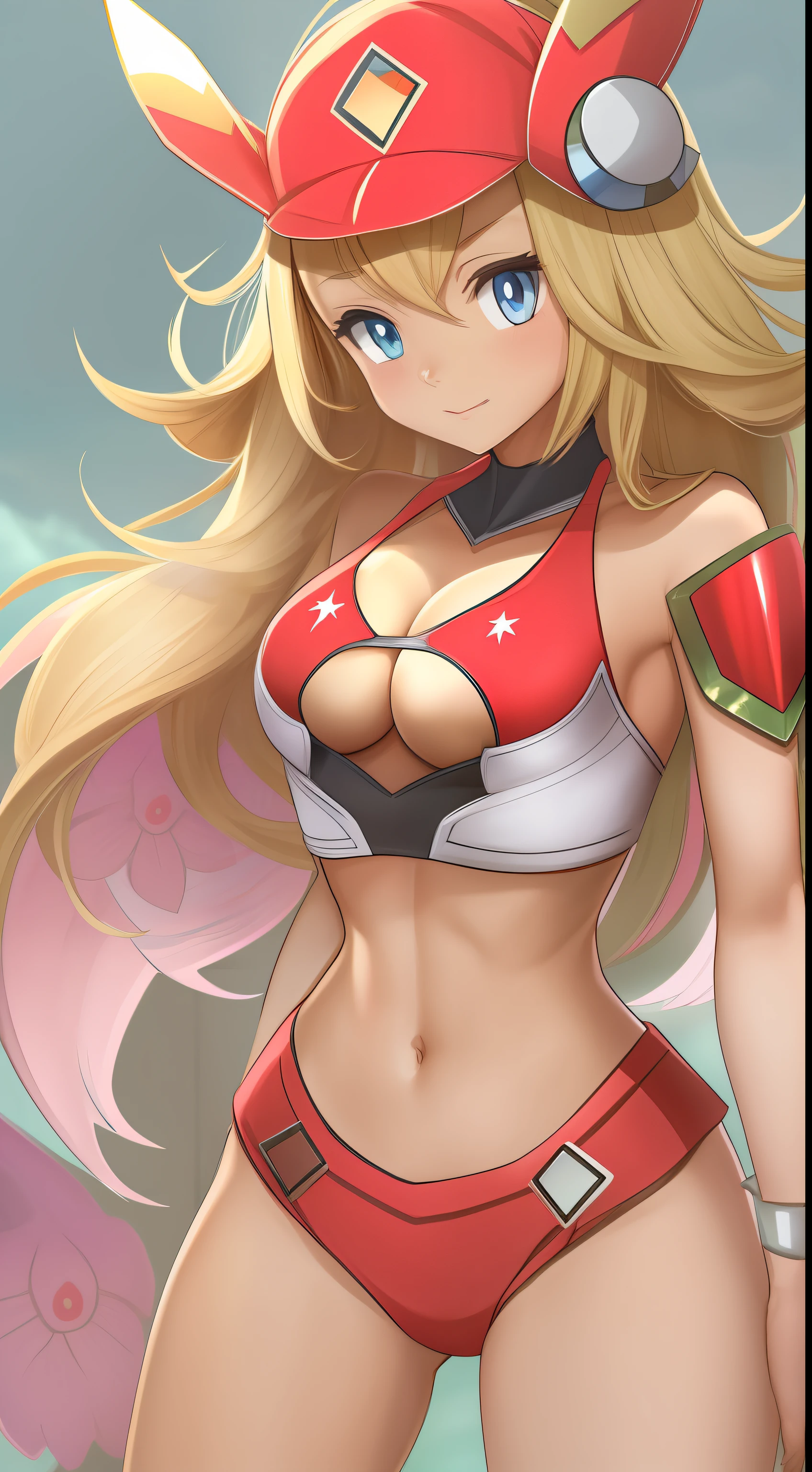 Hot Sexy serena (pokemon) wear Diamond Bikini Armor, Full Body