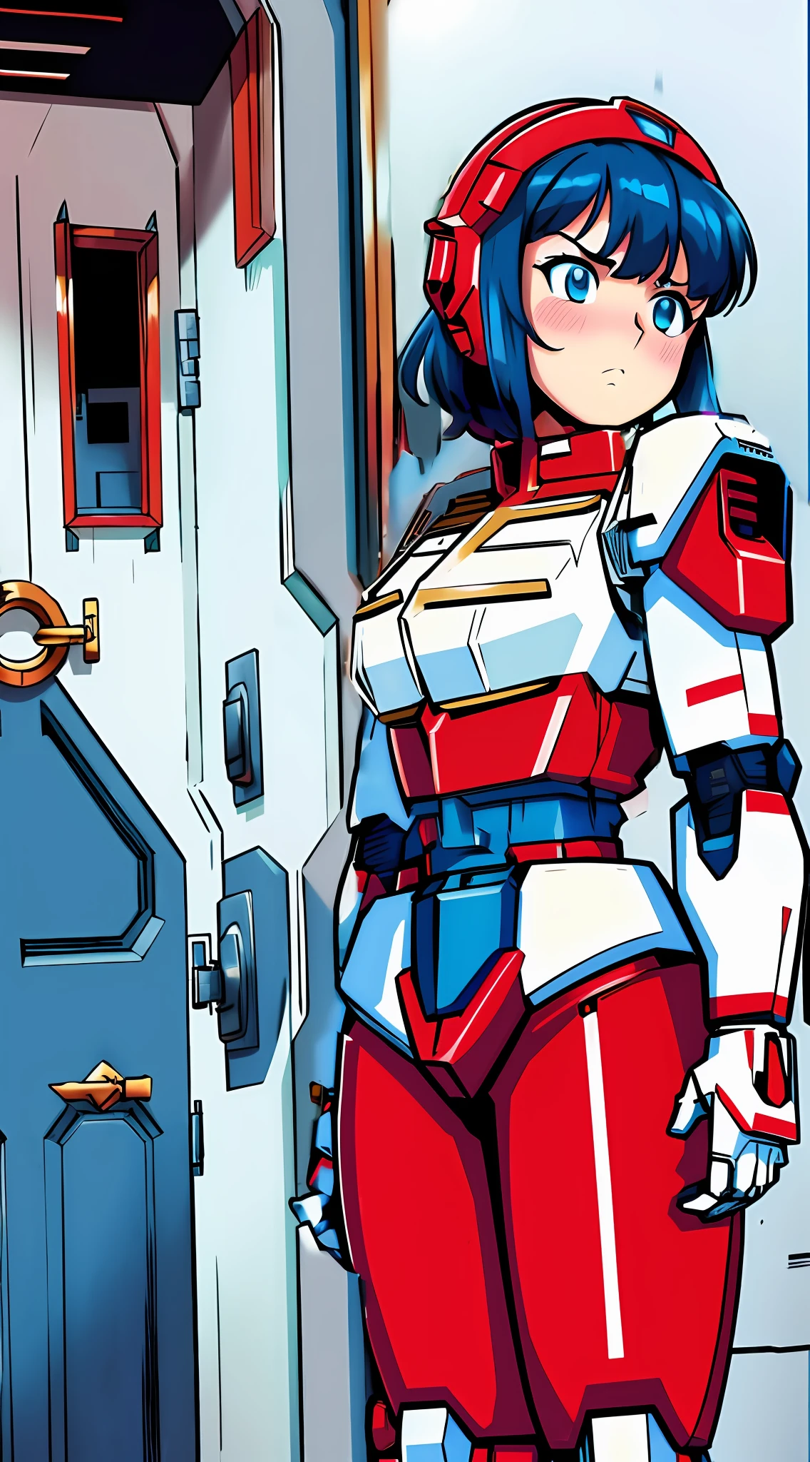 Wide large cuirass, heavy Gundam armor, heavy armor, Officer-style outfit