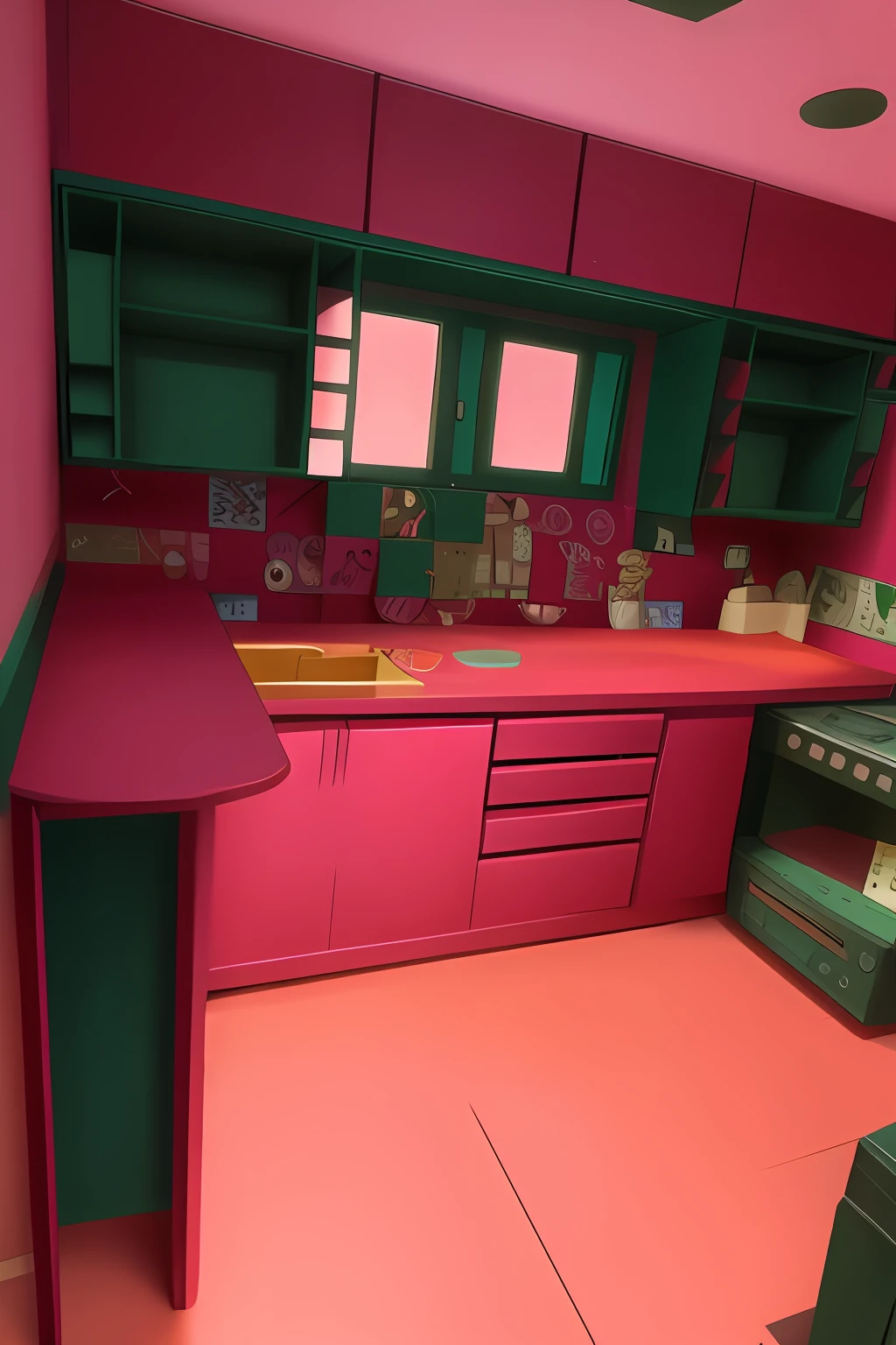 Pintura de mueble rosa
