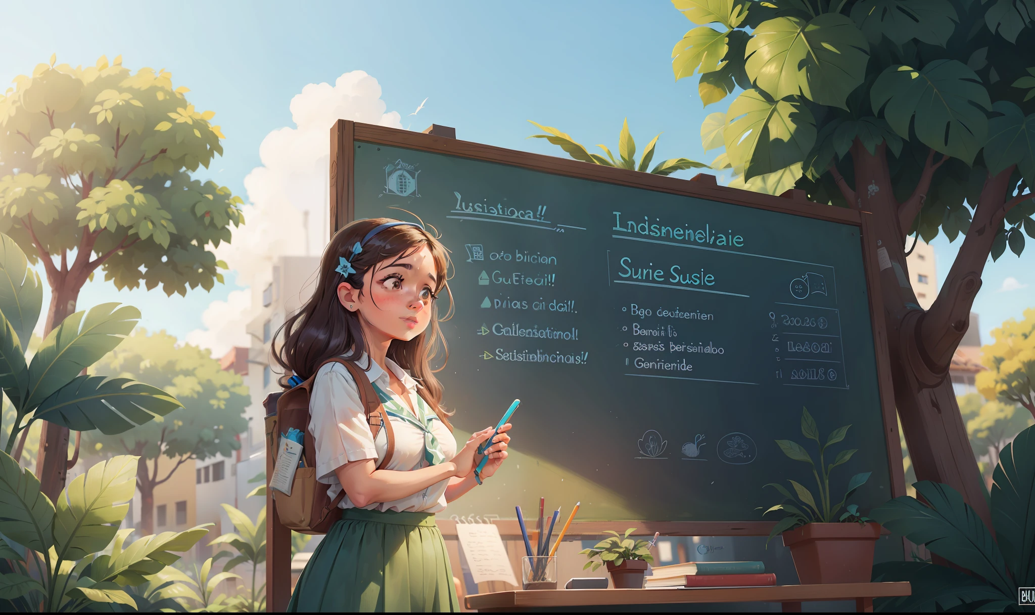 Um dia, na escola, a professora de isabela apresentou um projeto sobre sustentabilidade.