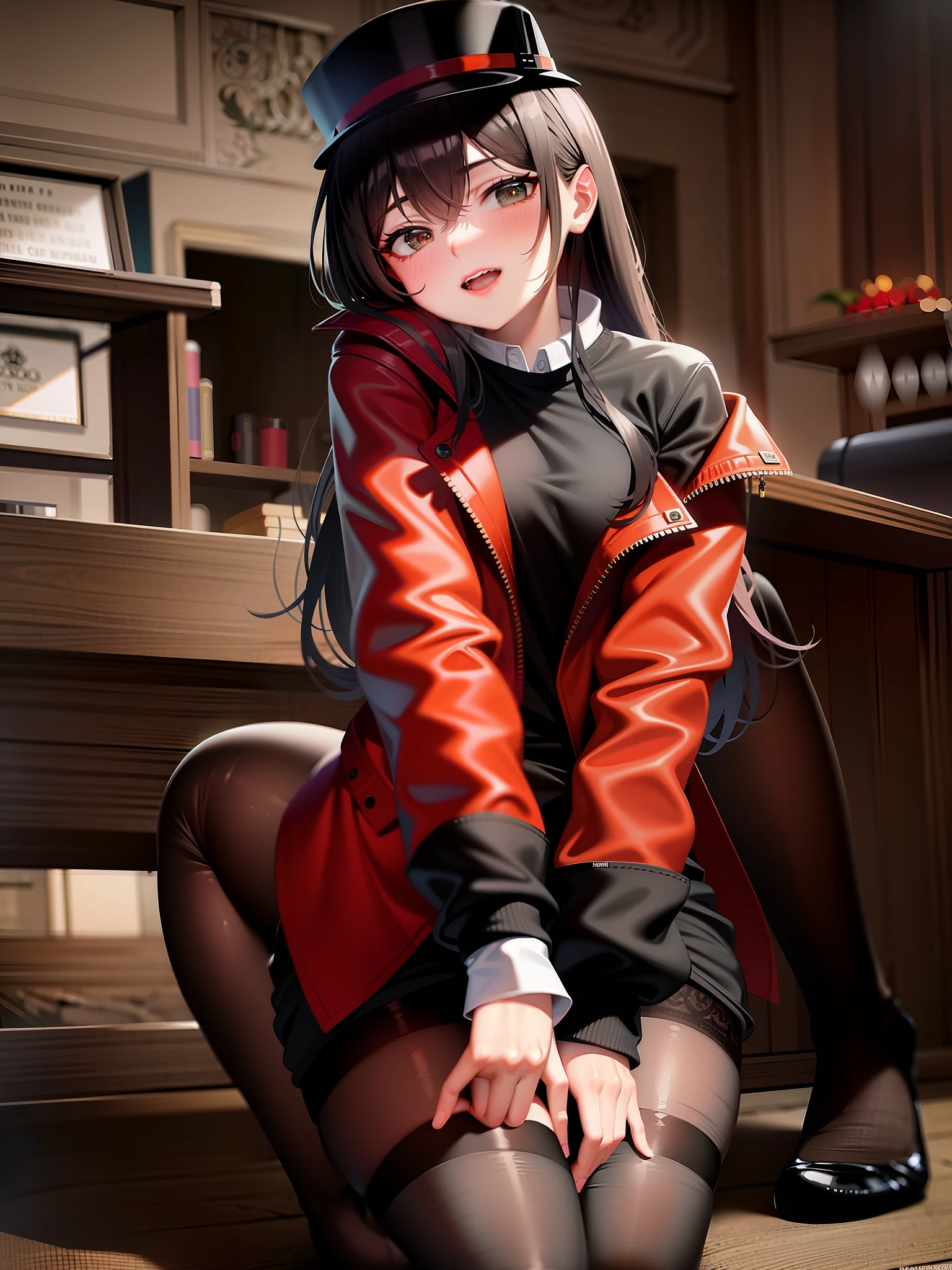 (black stockings)