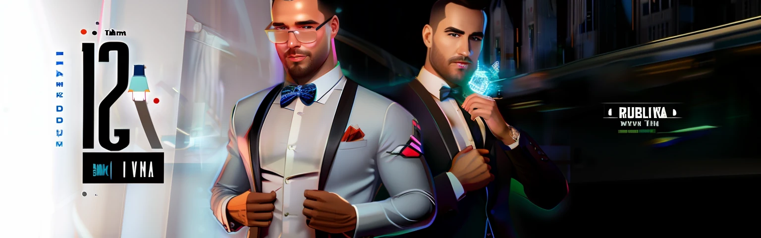 there are two men in suits standing next to each other, dois homens bonitos, roupas sob medida, homens em smokings, apelo masculino alta moda, ternos, desgaste formal, moda masculina, Meio - tiro, tiro no meio, vestindo um terno, terno e gravata, Greg Rutkowski e Jakub Rebelka, suspenders, bem vestido, Entrepreneurs