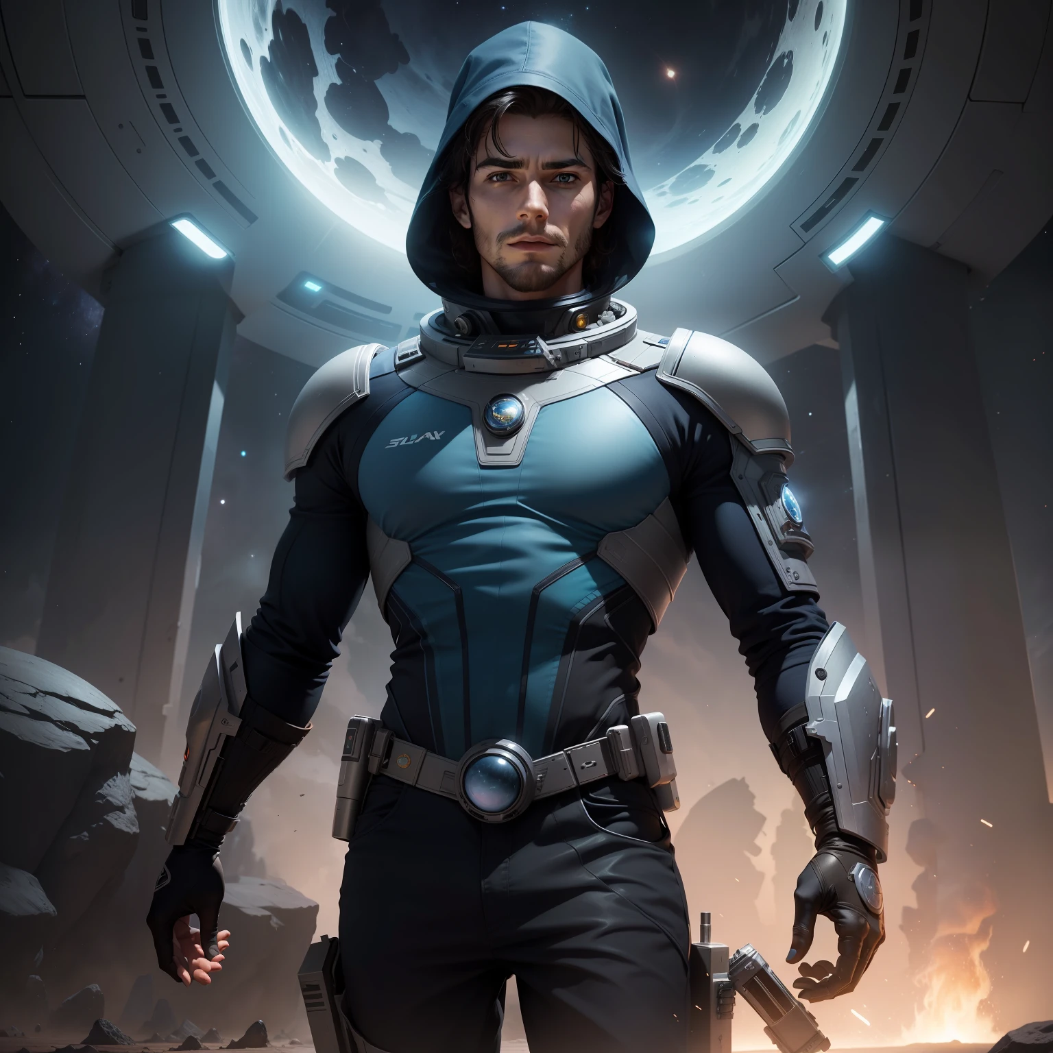 Create a cover for my science fiction and space fantasy book, About a guy who wants to bring all the alien races together