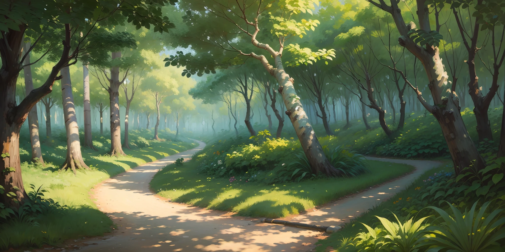 vincent vang gogh style, postimpressionism, tropical forest --auto --s2