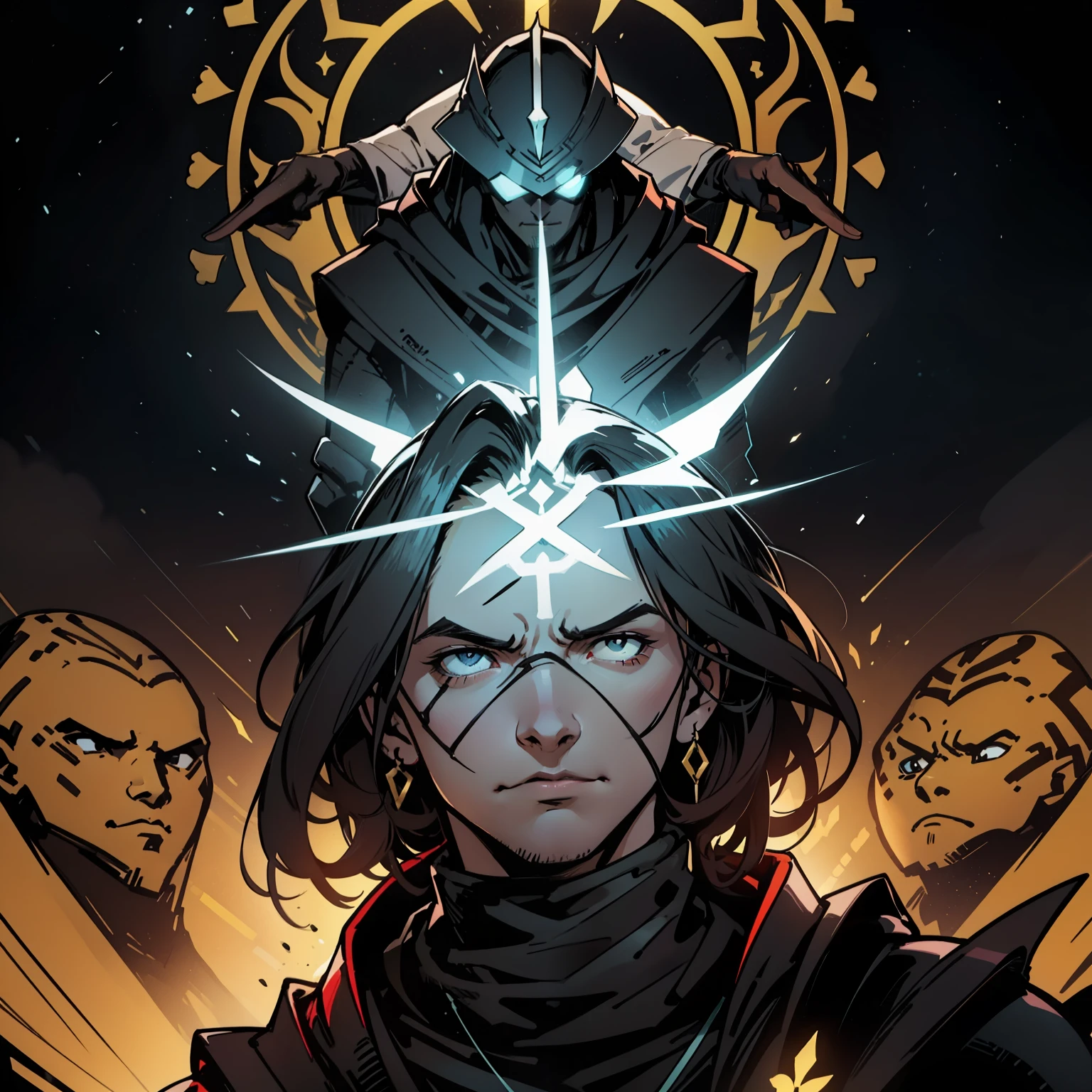 Alexander Cross is the leader of Corporation C.G.E, known for his relentless focus on achieving his goals and growing the corporation. He firmly believes in the superiority of the human race and is willing to do whatever it takes to keep it at the top, even if it means the conquest and domination of other alien races. His father's harsh childhood and influence shaped his personality and firm beliefs.Alexander Cross is known for being an ambitious character, intelligent and charismatic. He has a strong sense of leadership and believes in the strength of the Galactic Corporation C.G.E como o elemento mais importante no universo. No entanto, He is also cruel and despotic, willing to do anything to keep her on top, including threatening, subornar e matar. Ademais, ele tem um lado humano e um amor incondicional por sua esposa e filha, o que o torna um personagem complexo e multifacetado.