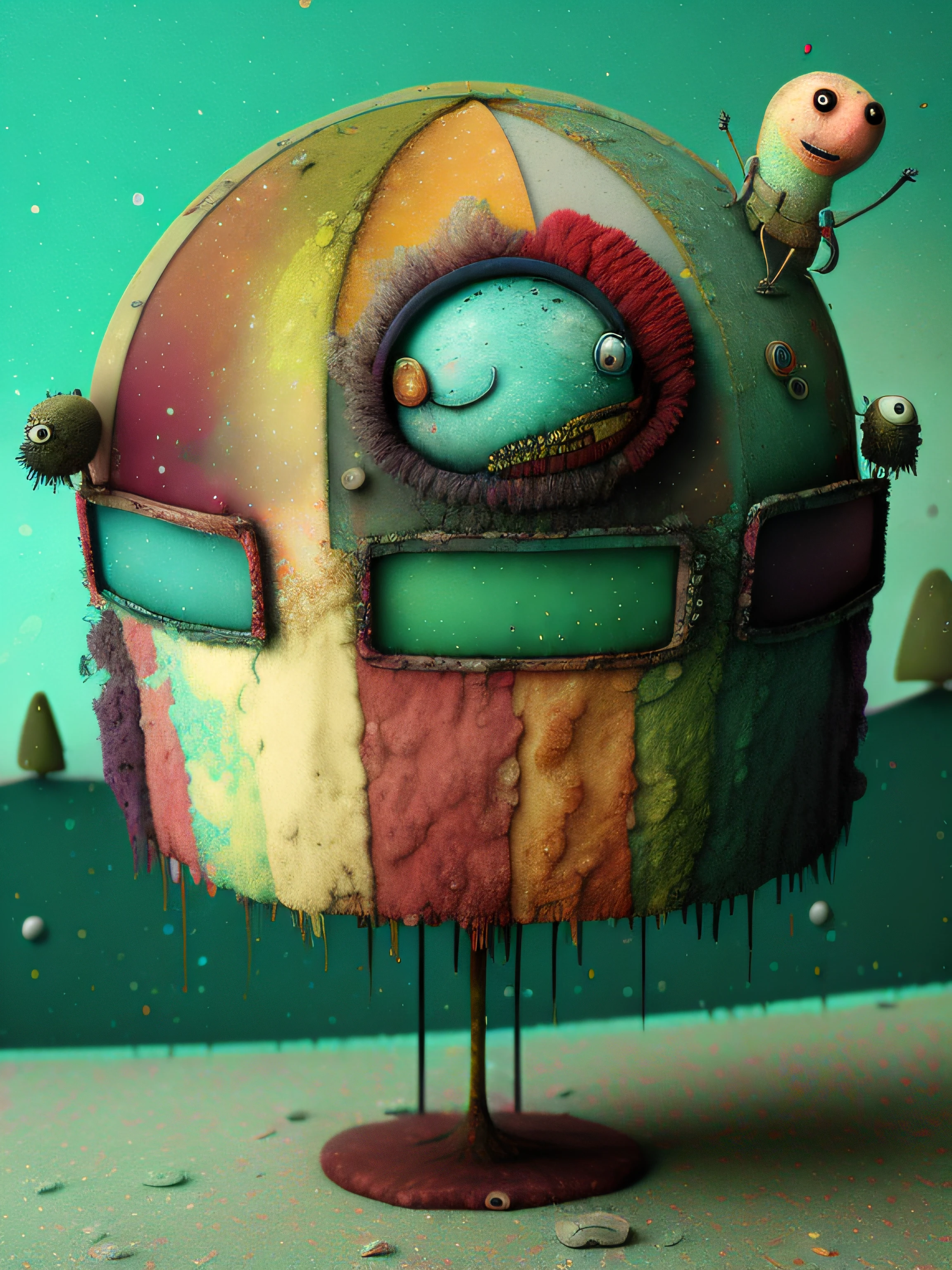A strange ice cream, colorido, punk, feliz, optimista, Don Hertzfeldt, El Bosco, Gabriel Pacheco