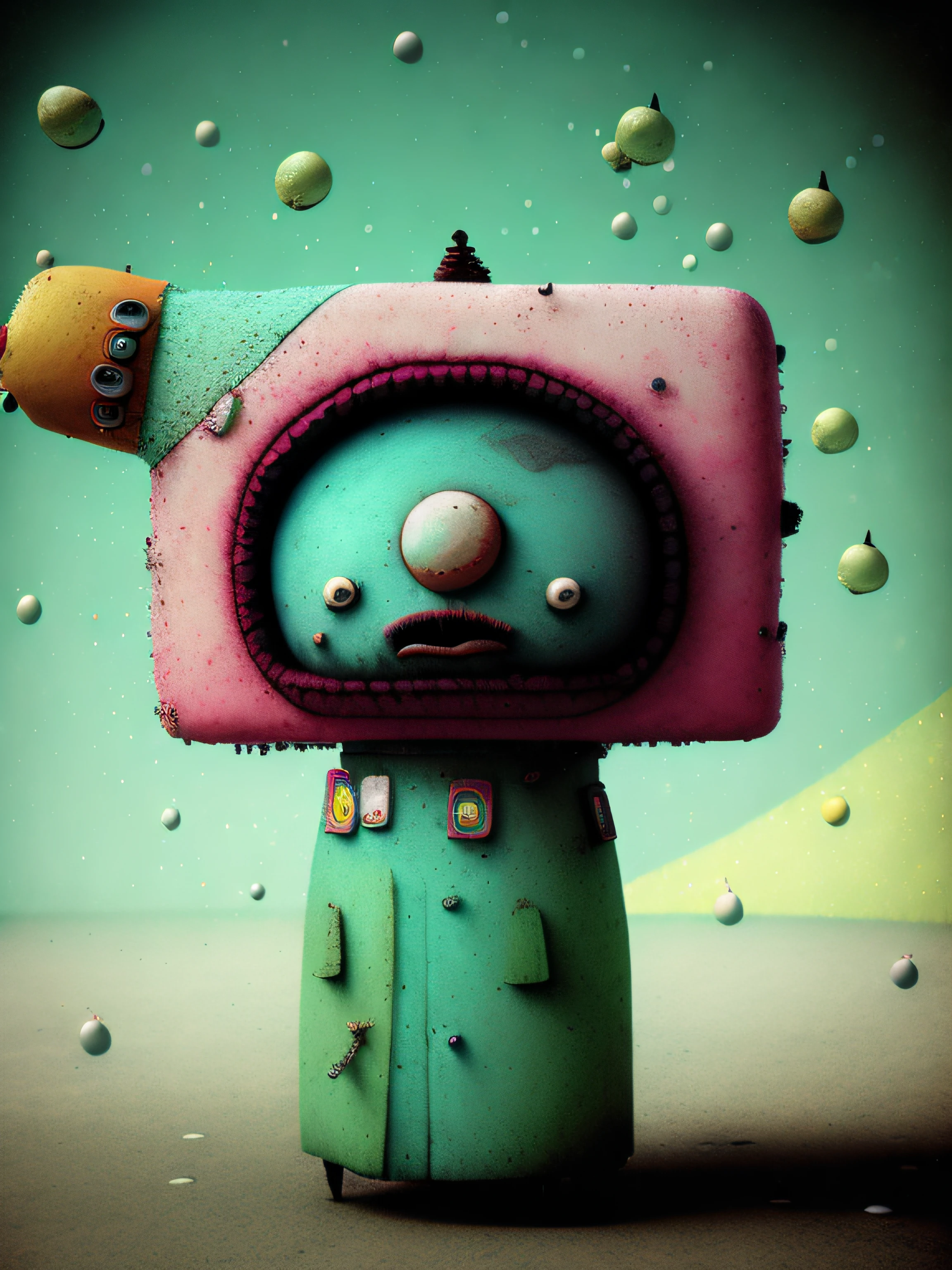 A strange ice cream, colorido, punk, feliz, optimista, Don Hertzfeldt, El Bosco, Gabriel Pacheco