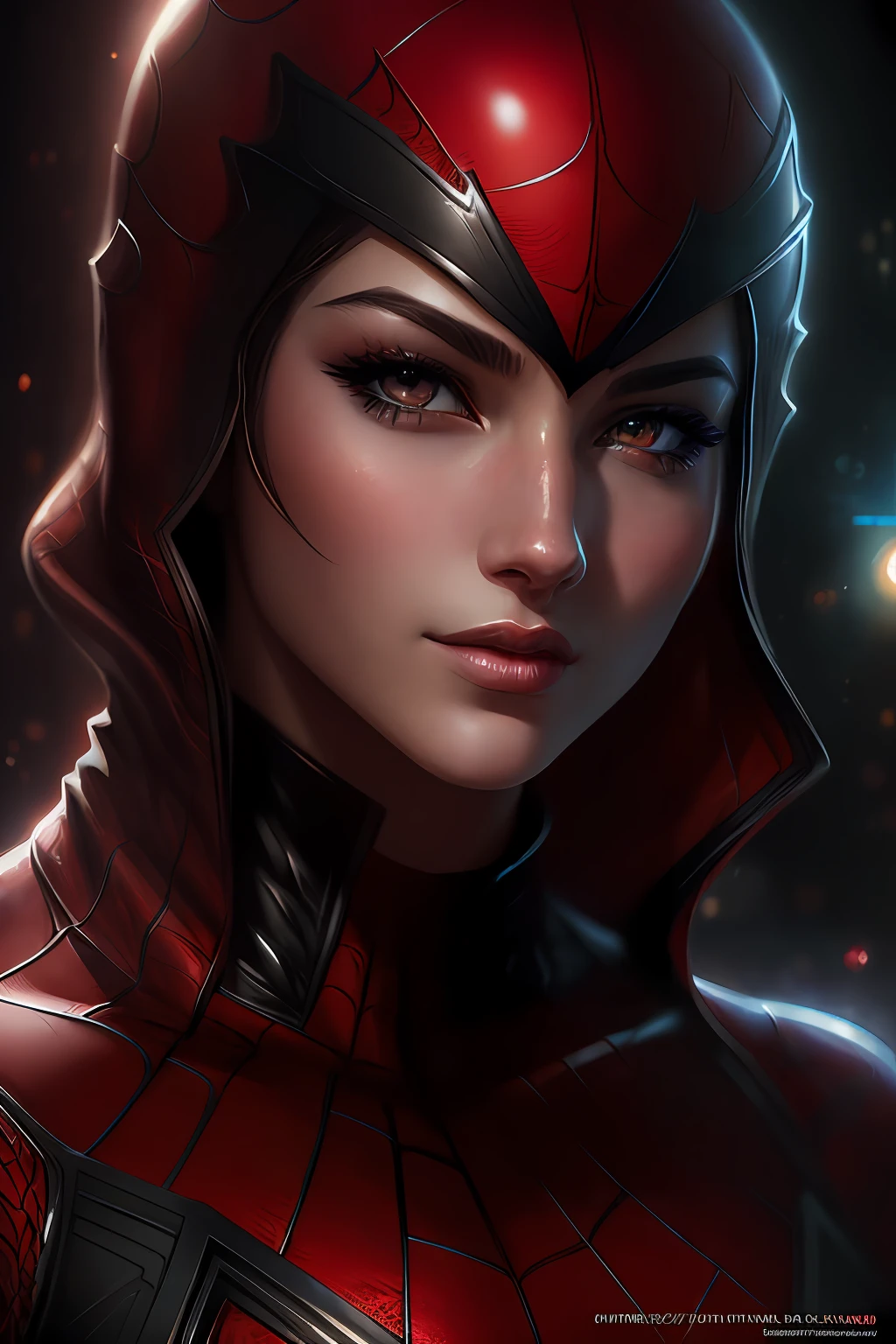 (Award Winning Digital Artwork:1.3) of (Sketch:1.3),(Energetic:1.3) Spidey, EmmaRob,CGSociety,ArtStation,(Saturated:1.3),(close portrait:1.3),(Feminine:1.4),(beautiful:1.4),(attractive:1.3),handsome,calendar pose,perfectly detailed eyes,studio lighting,thematic background