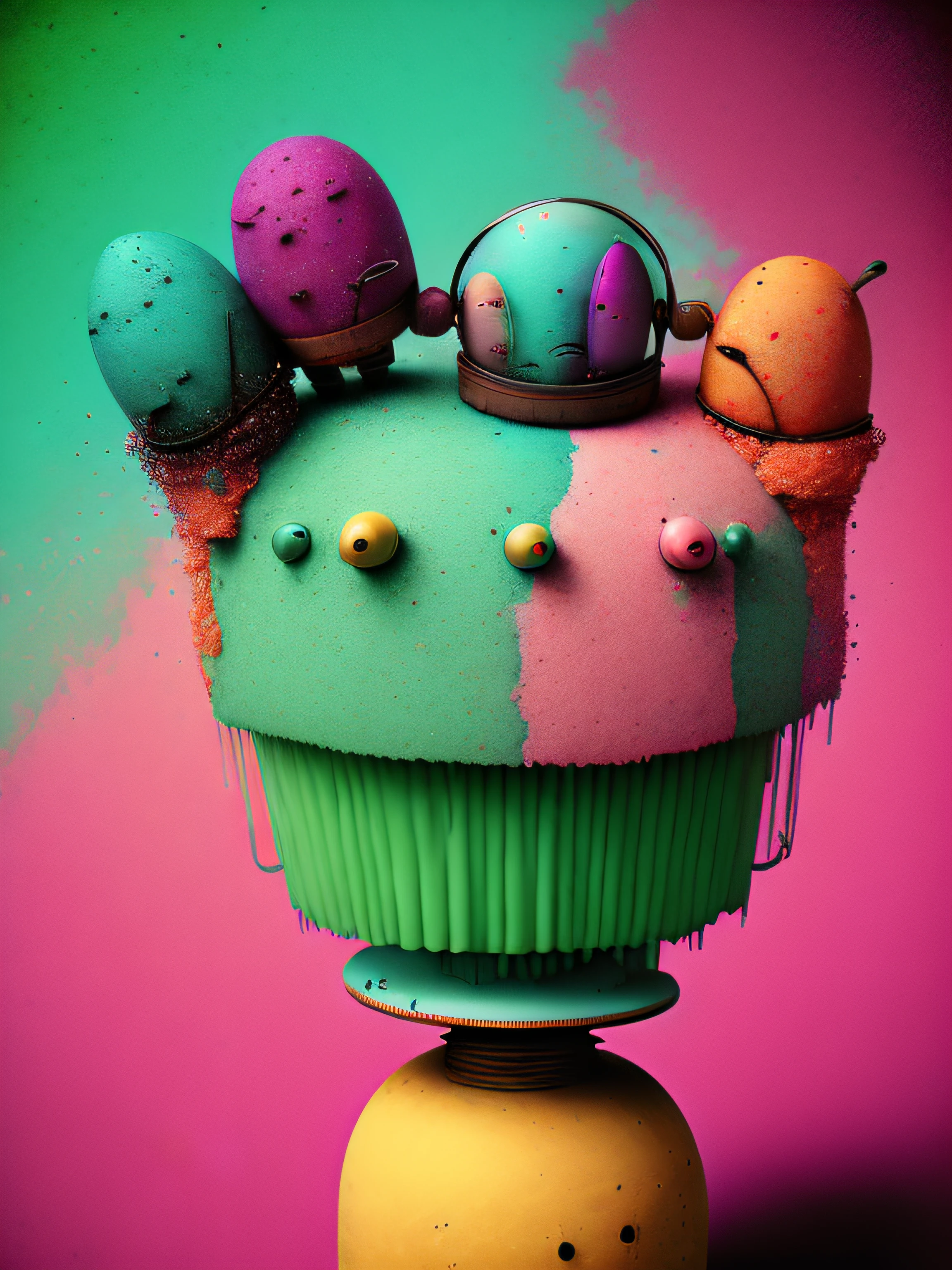 A strange ice cream, colorido, punk, feliz, optimista, Don Hertzfeldt, El Bosco, Gabriel Pacheco