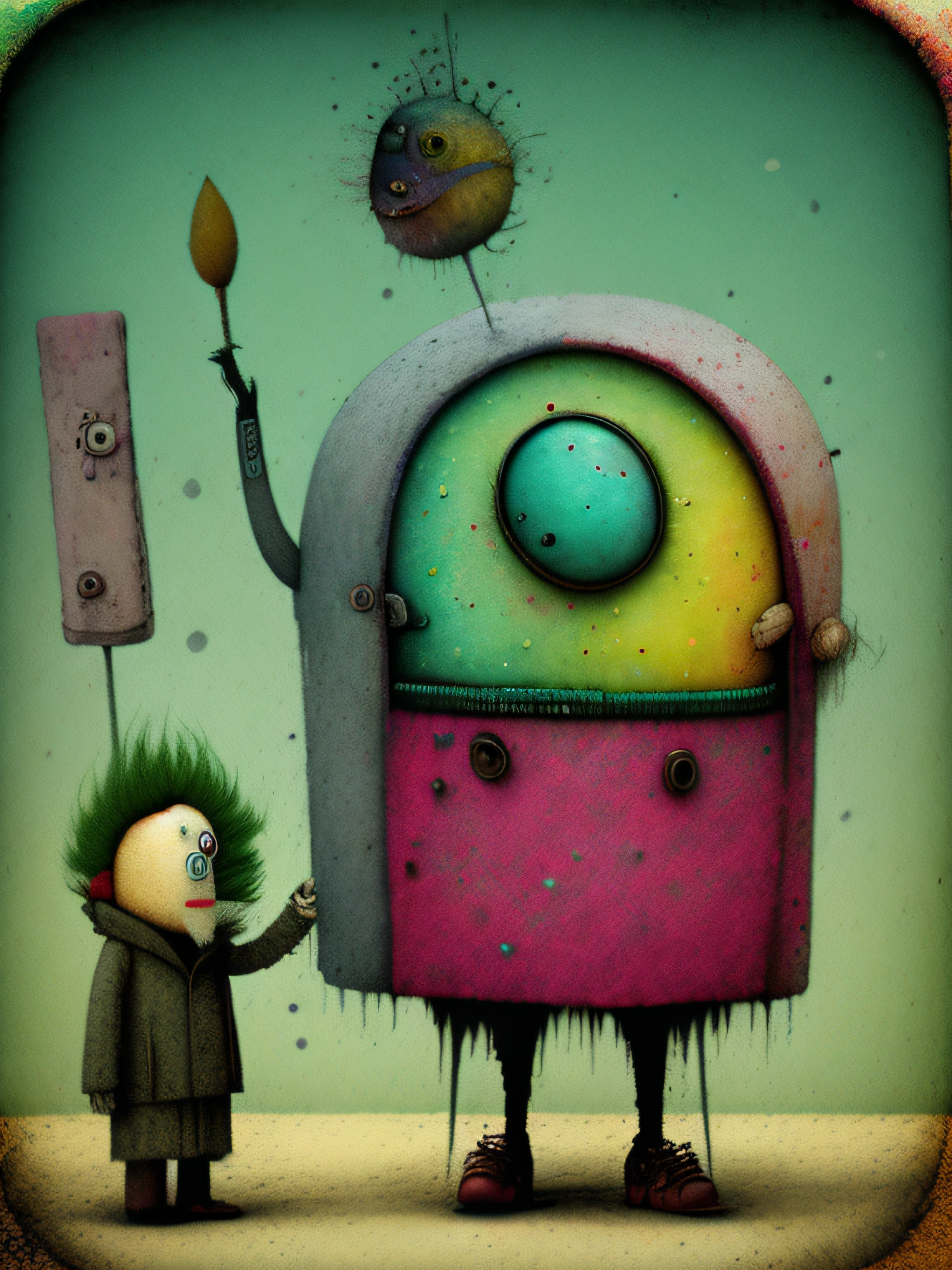 A strange ice cream, colorido, punk, feliz, optimista, Don Hertzfeldt, El Bosco, Gabriel Pacheco